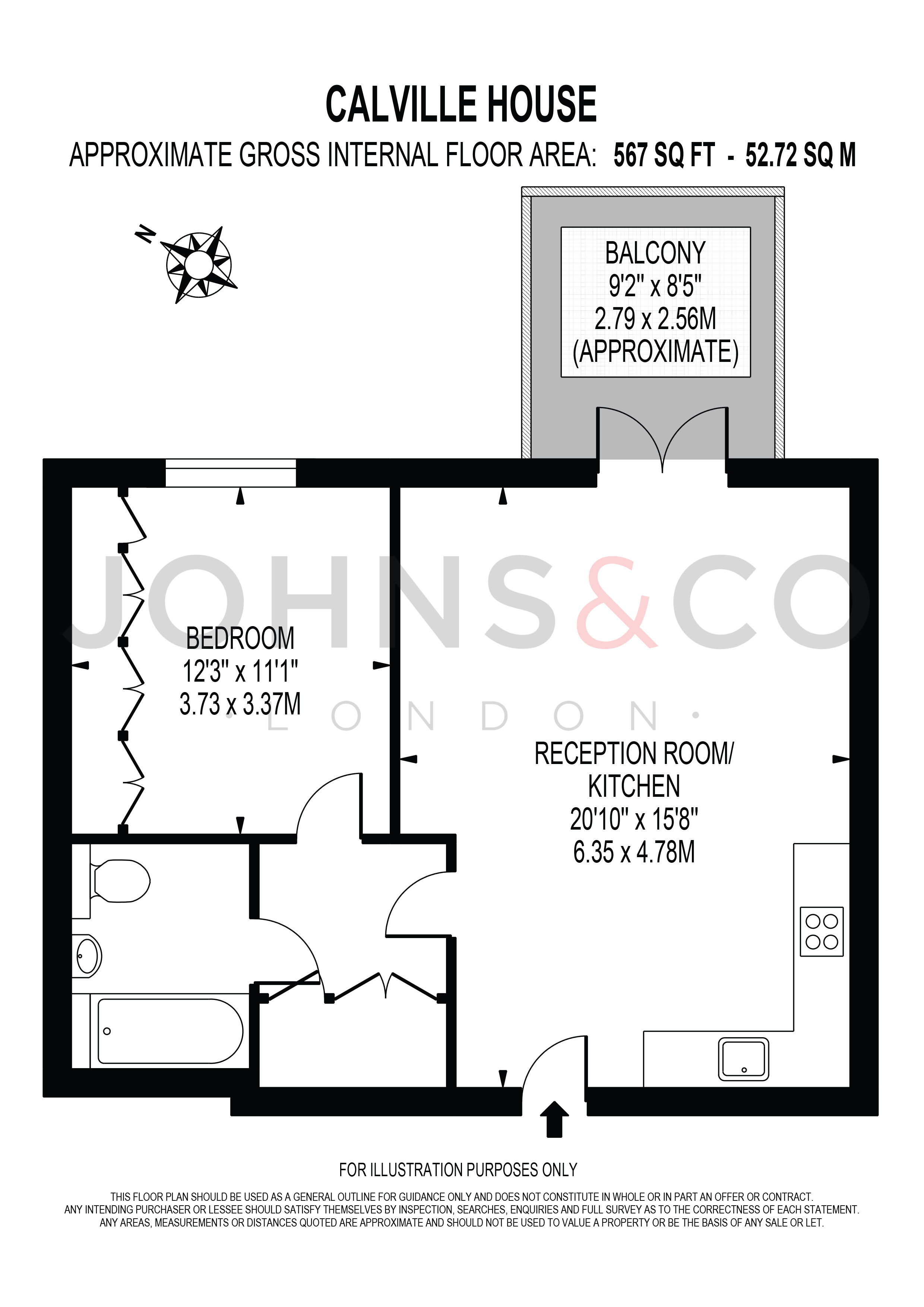 Apartment 33 Calville House, 4 Ronalds Road, Brentford floorplan