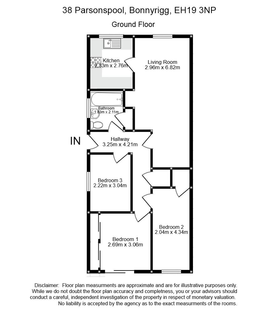38, Parsonspool, Bonnyrigg floorplan