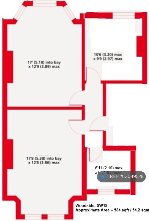 B Woodside, London floorplan