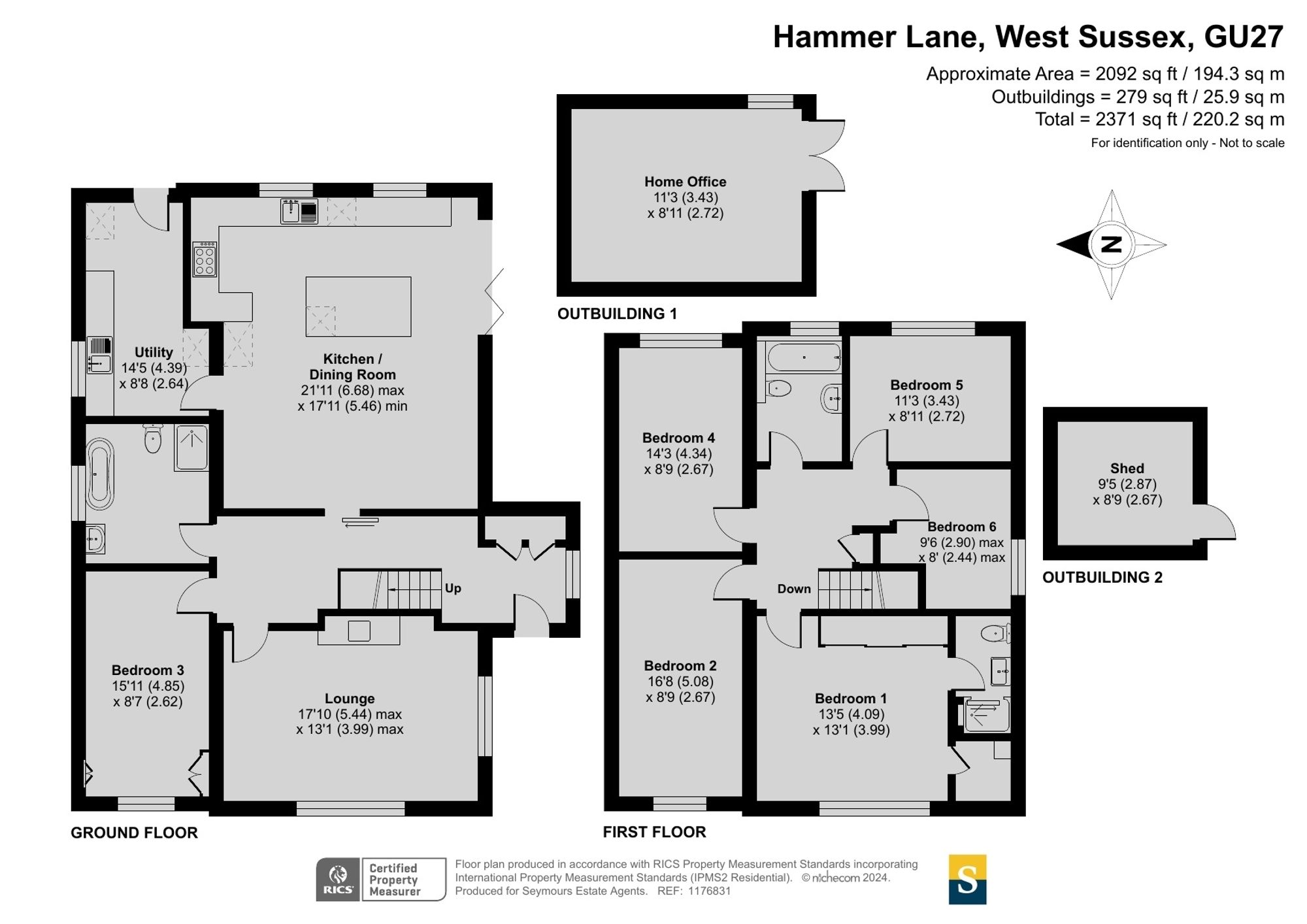 1 Hammer Lane, Haslemere floorplan