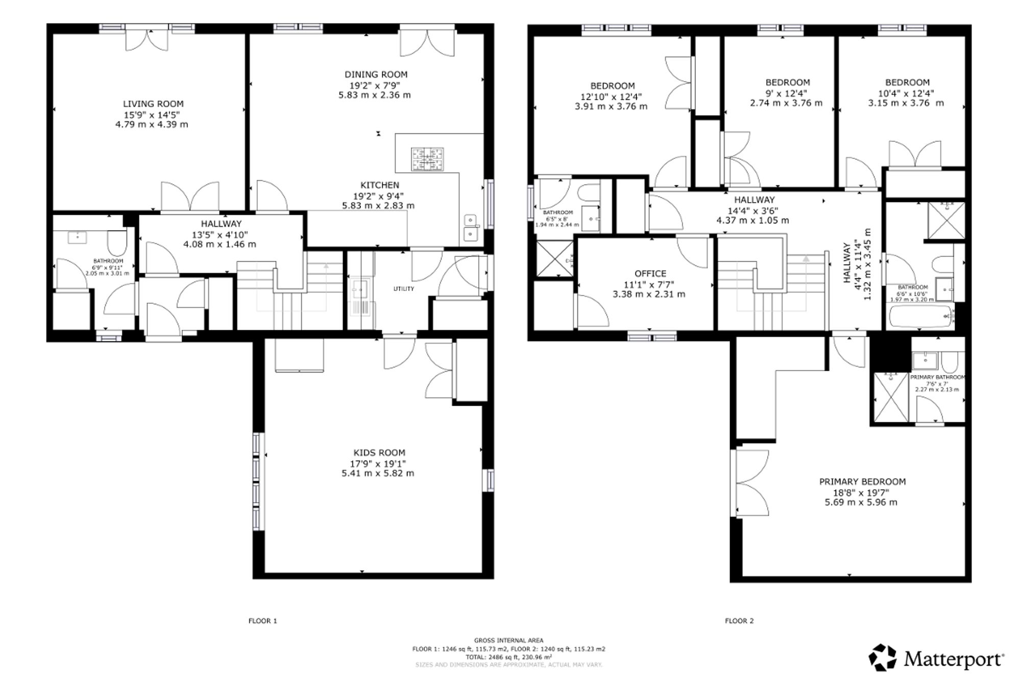18 Viewfield Gardens, Glasgow floorplan