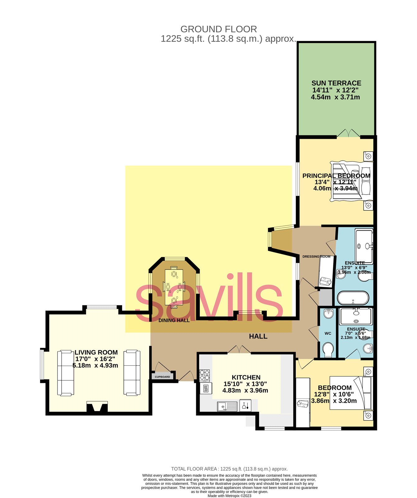 Flat 3,, The Mount, St. Helier floorplan