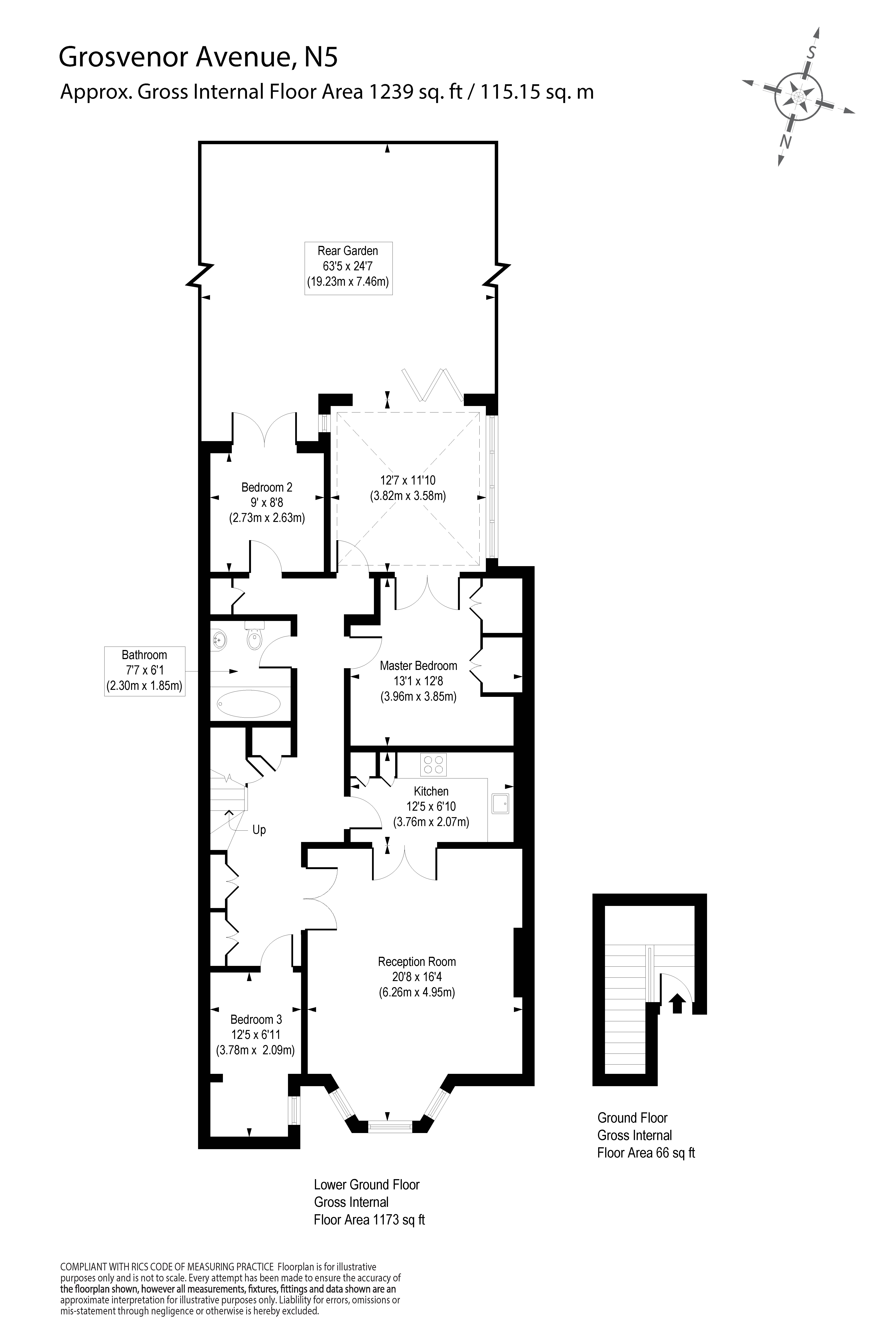3 Bedrooms Flat for sale in Grosvenor Avenue, London N5