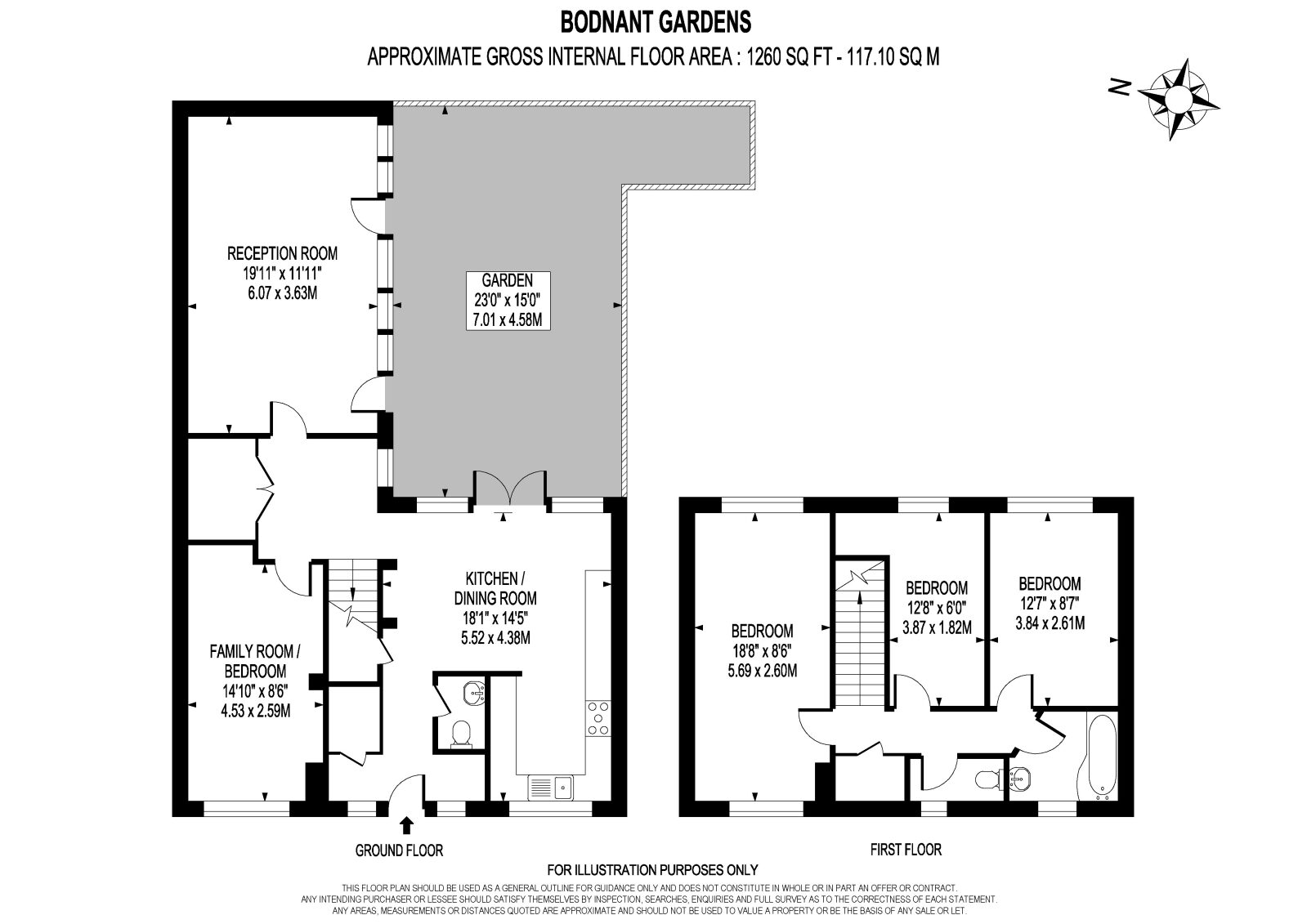 59, Bodnant Gardens, Raynes Park floorplan