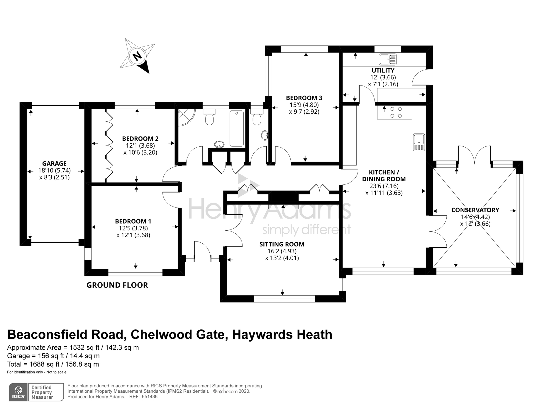 3 bed detached bungalow for sale in Beaconsfield Road, Chelwood Gate