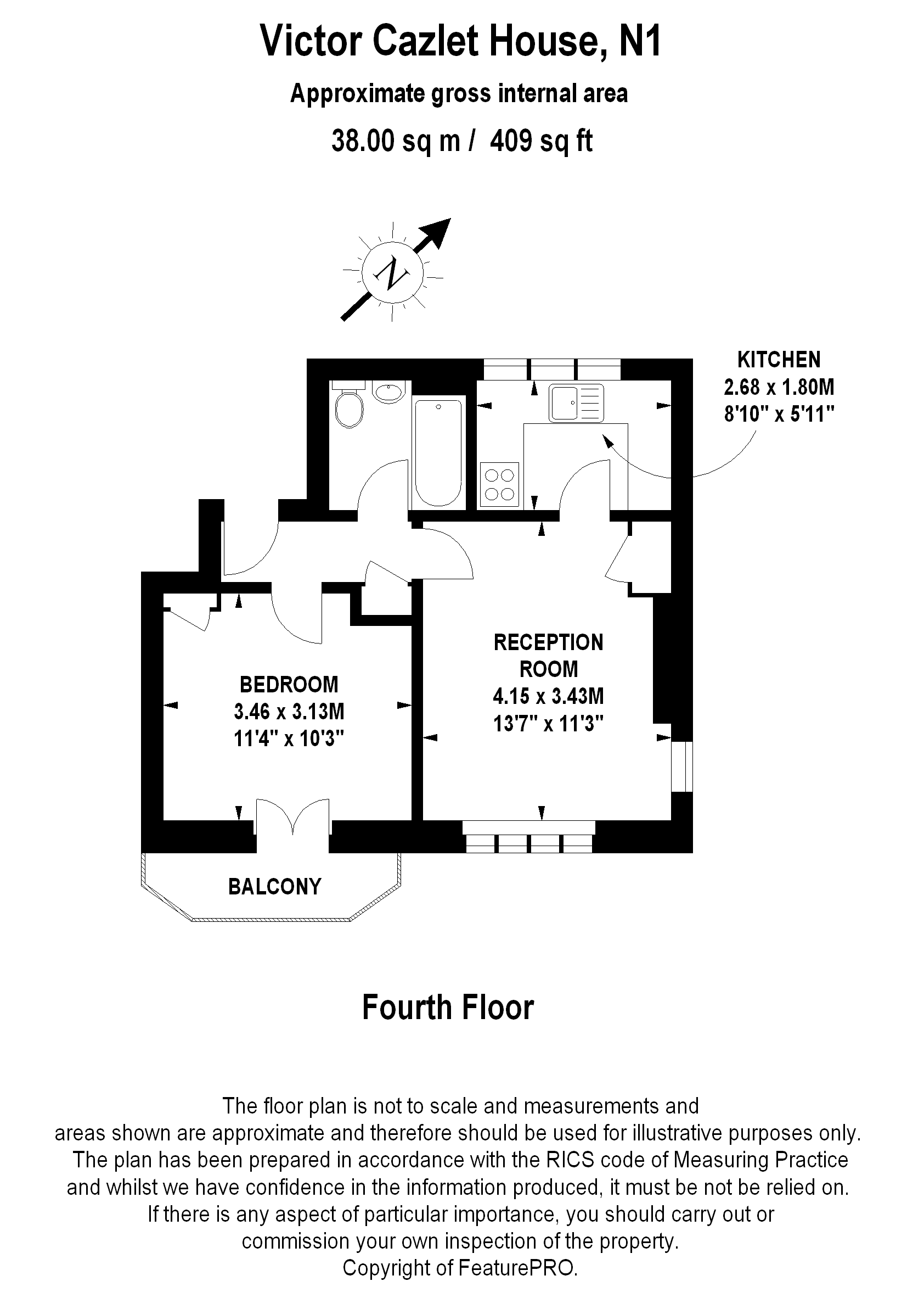 1 Bedrooms Flat to rent in Victor Cazalet House, Gaskin Street, London N1