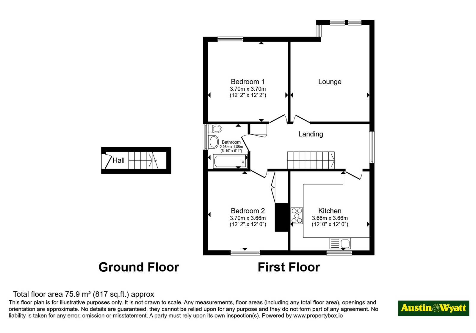 Flat 1, 155, Parkstone Avenue, Dorset floorplan