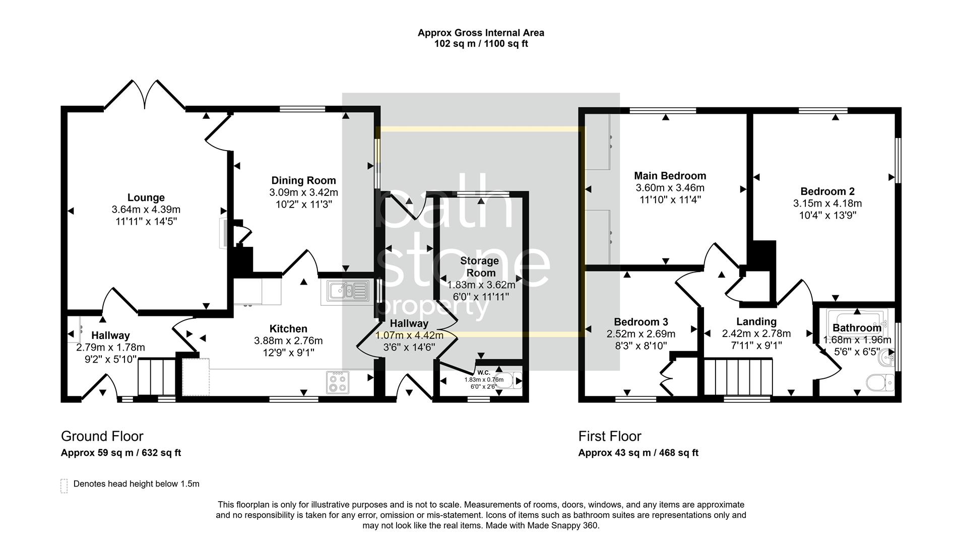 54, Holcombe Vale, Bath floorplan