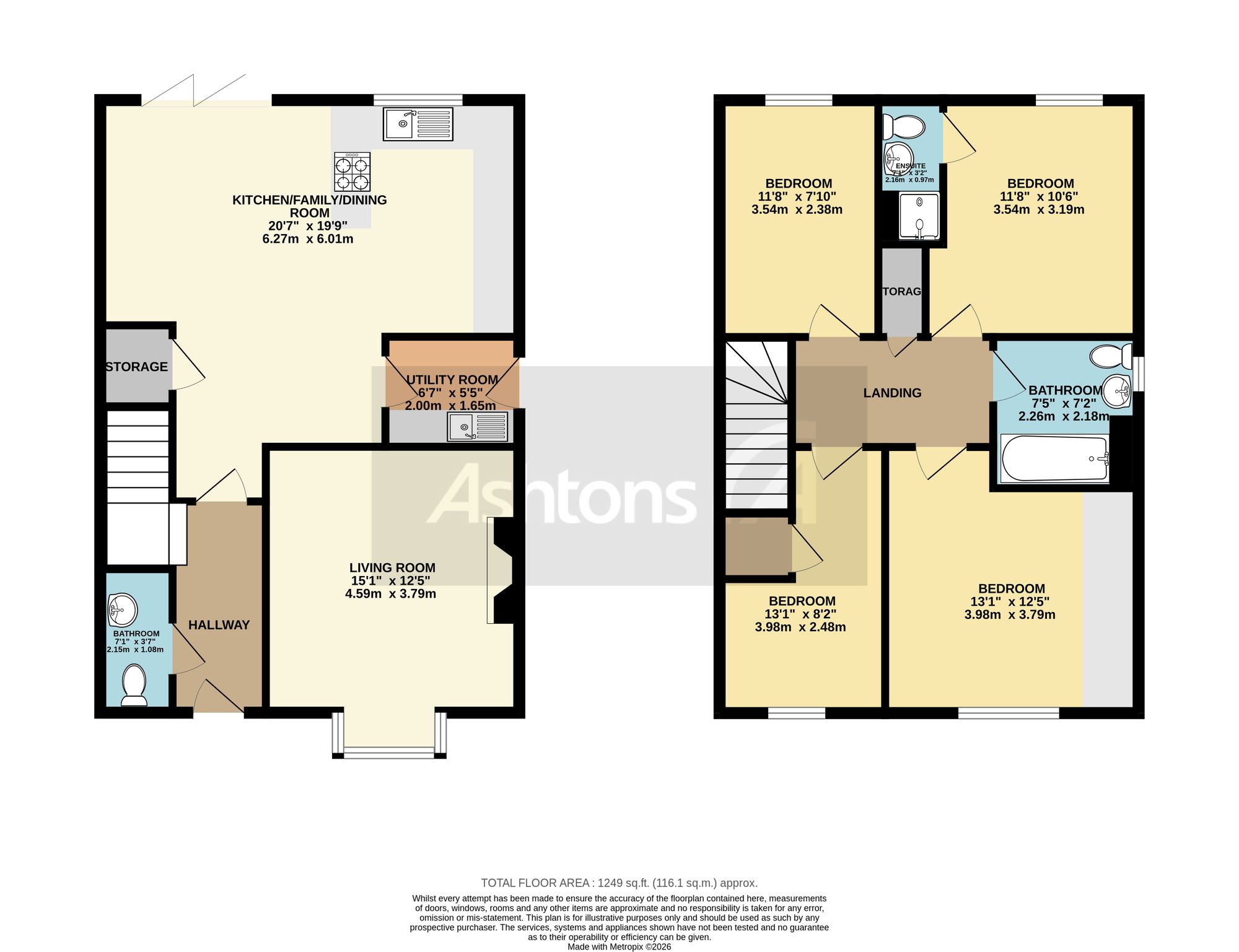 6 Hazelfield Gardens, Warrington floorplan