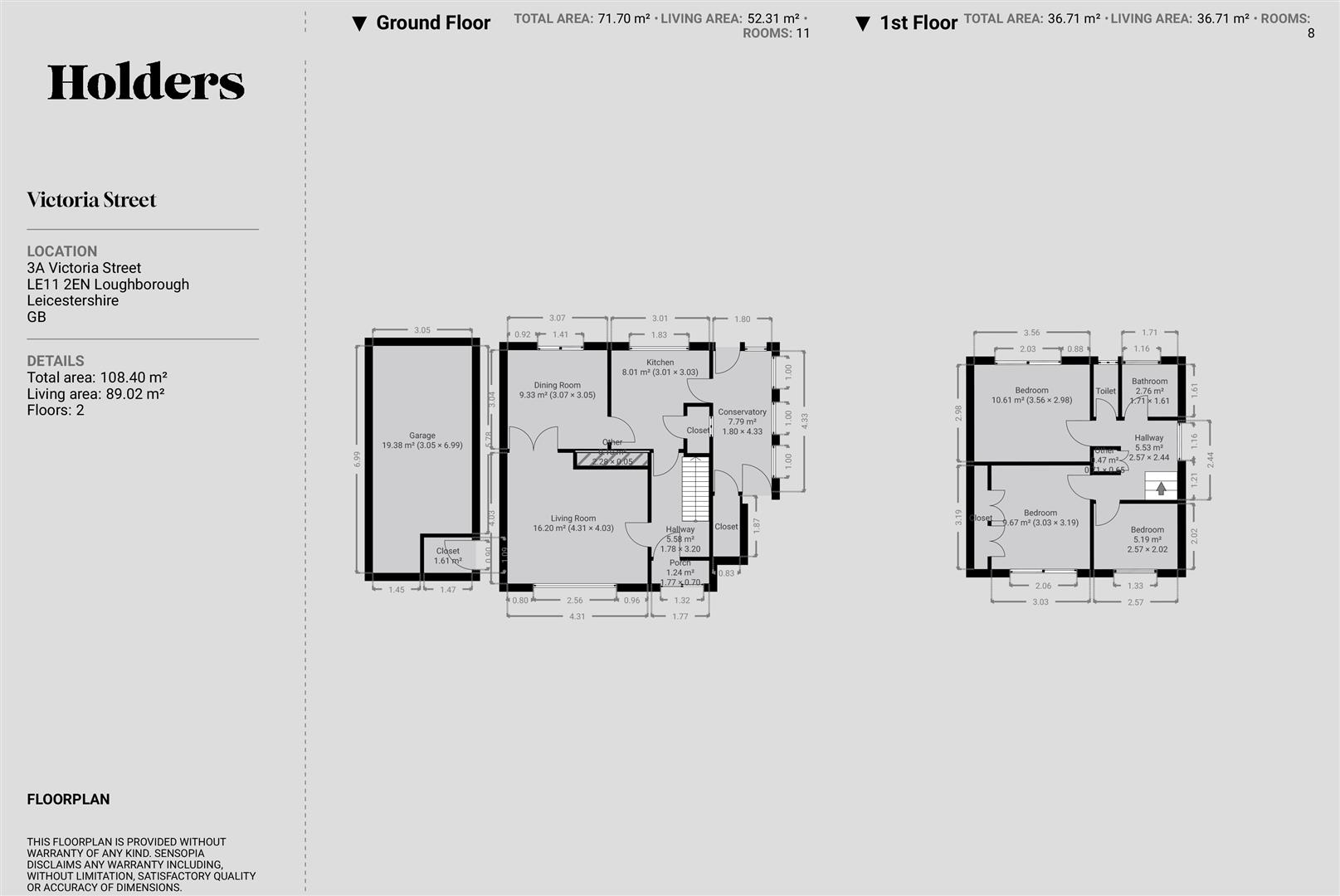 3A, Victoria Street, Loughborough floorplan