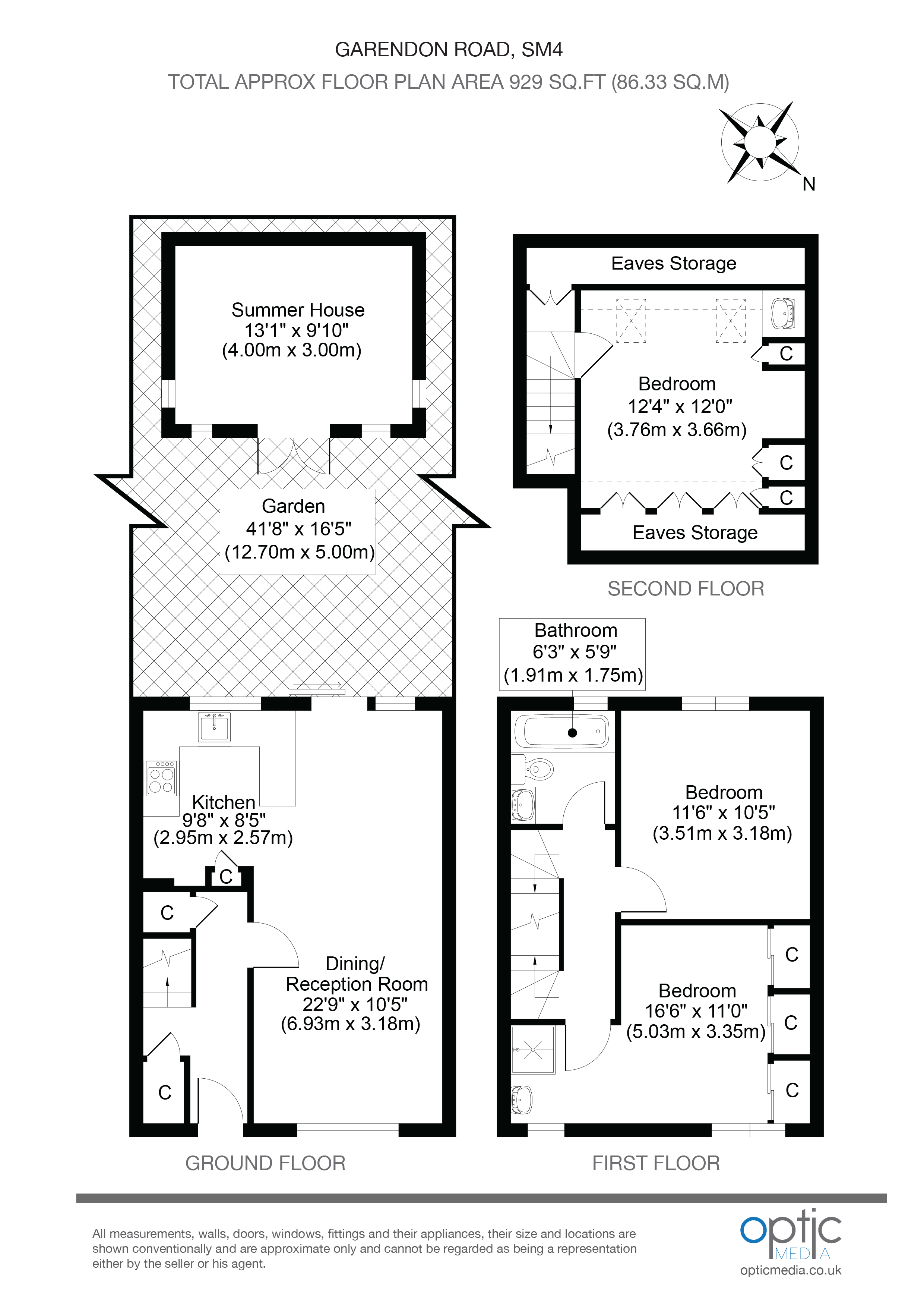3 Bedrooms Terraced house for sale in Garendon Road, Morden SM4