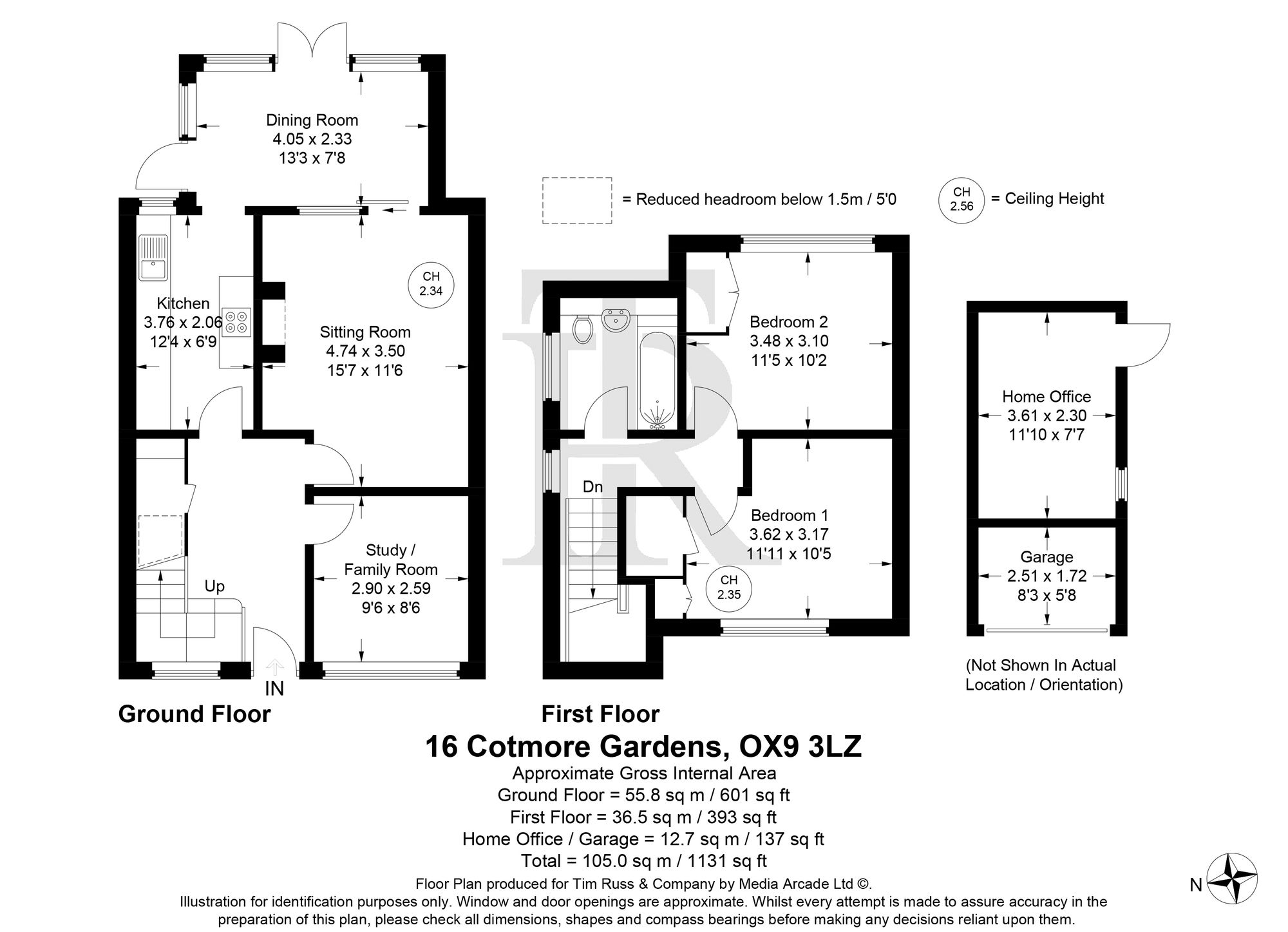 16 Cotmore Gardens, Thame floorplan