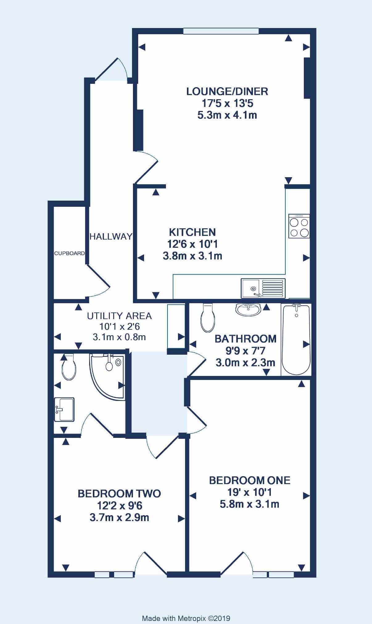 2 Bedrooms Flat for sale in Meadow Street, Avonmouth, Bristol BS11