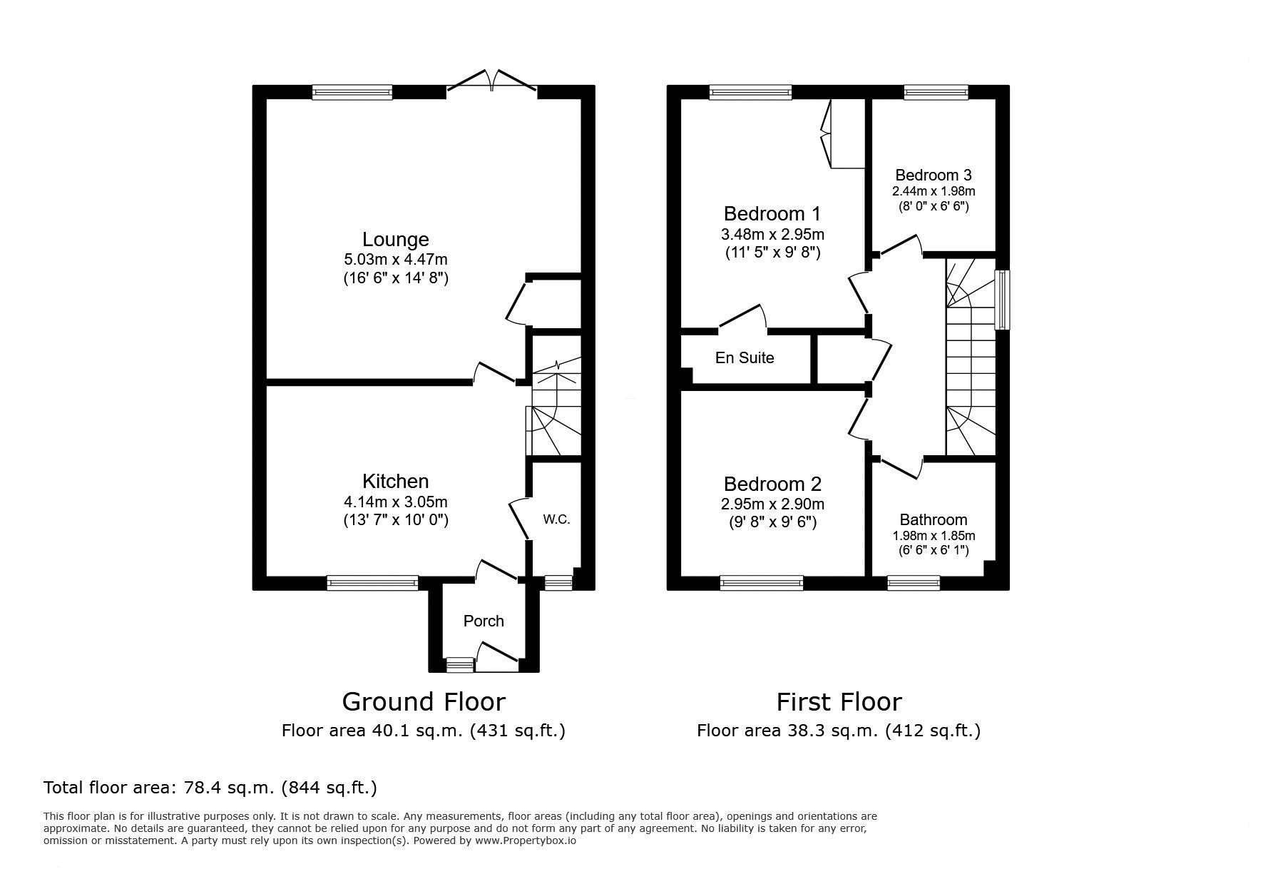 16, Preston Square, Morpeth floorplan