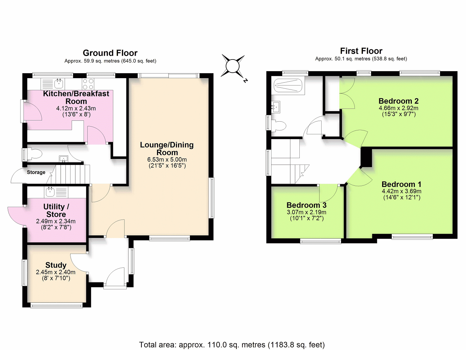 65, Strathcona Avenue, Little Bookham floorplan