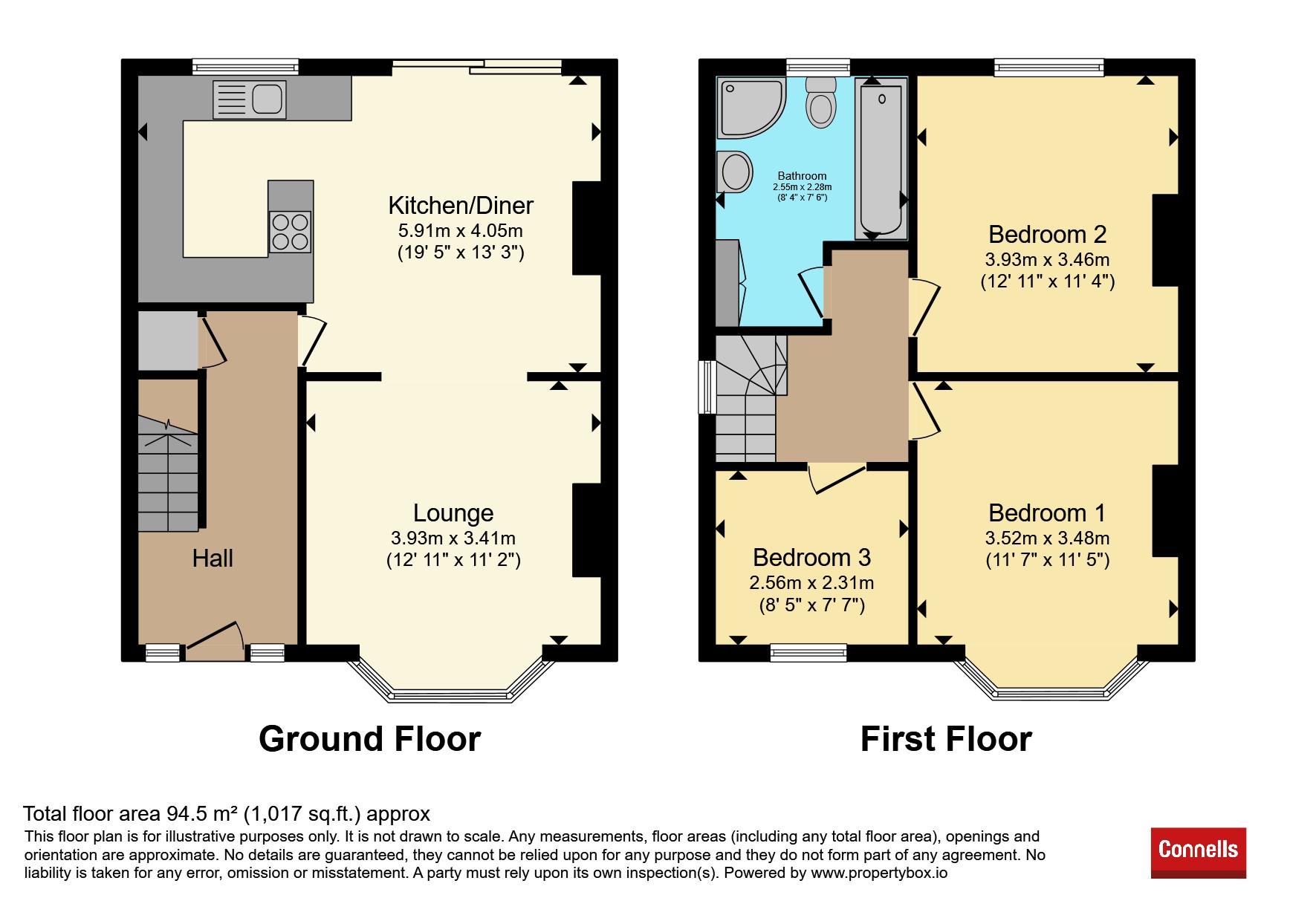 52, Eastlands Road, RUGBY floorplan