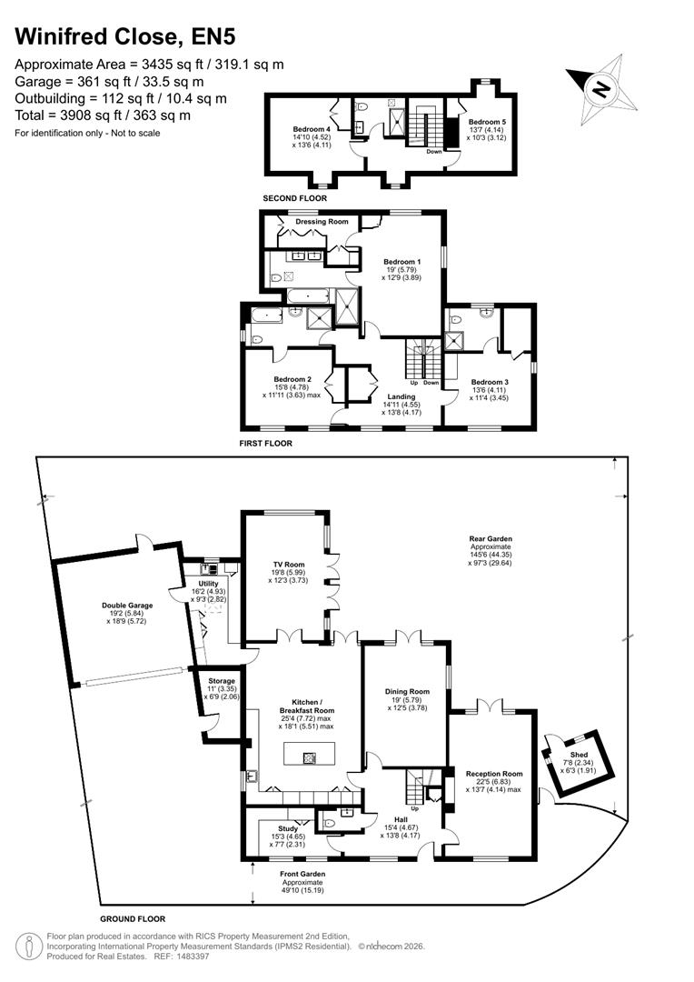 2, Winifred Close, Arkley floorplan
