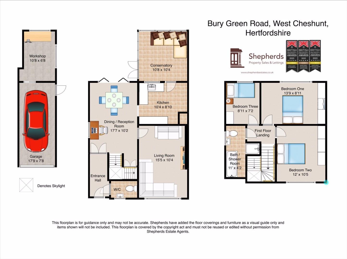 68, Bury Green Road, West Cheshunt floorplan