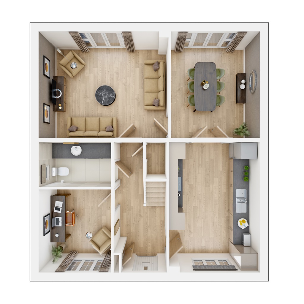 The Marford - Plot 503, Northfield View, Brooke Way, Stowmarket floorplan