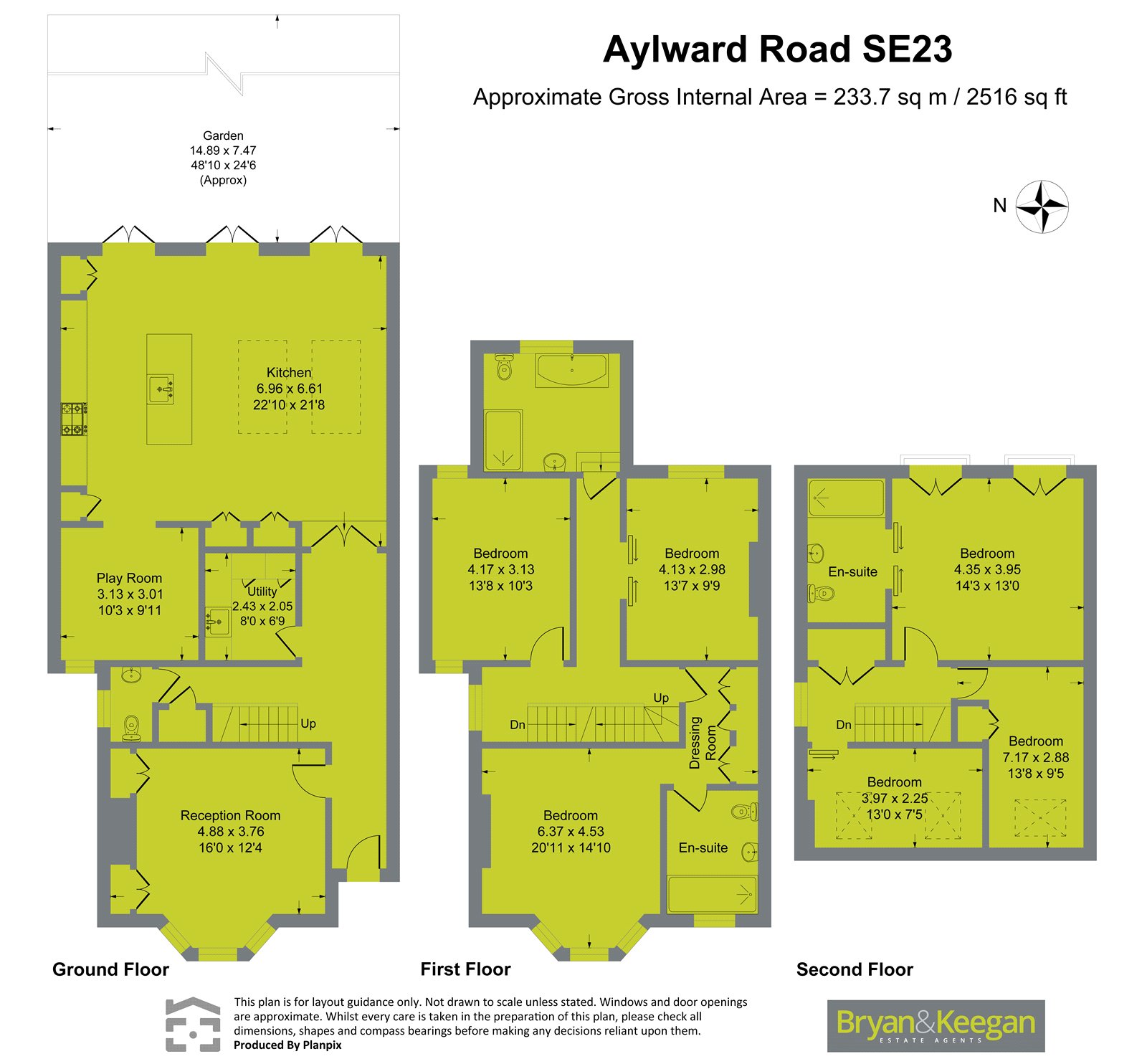 21, Aylward Road, London floorplan
