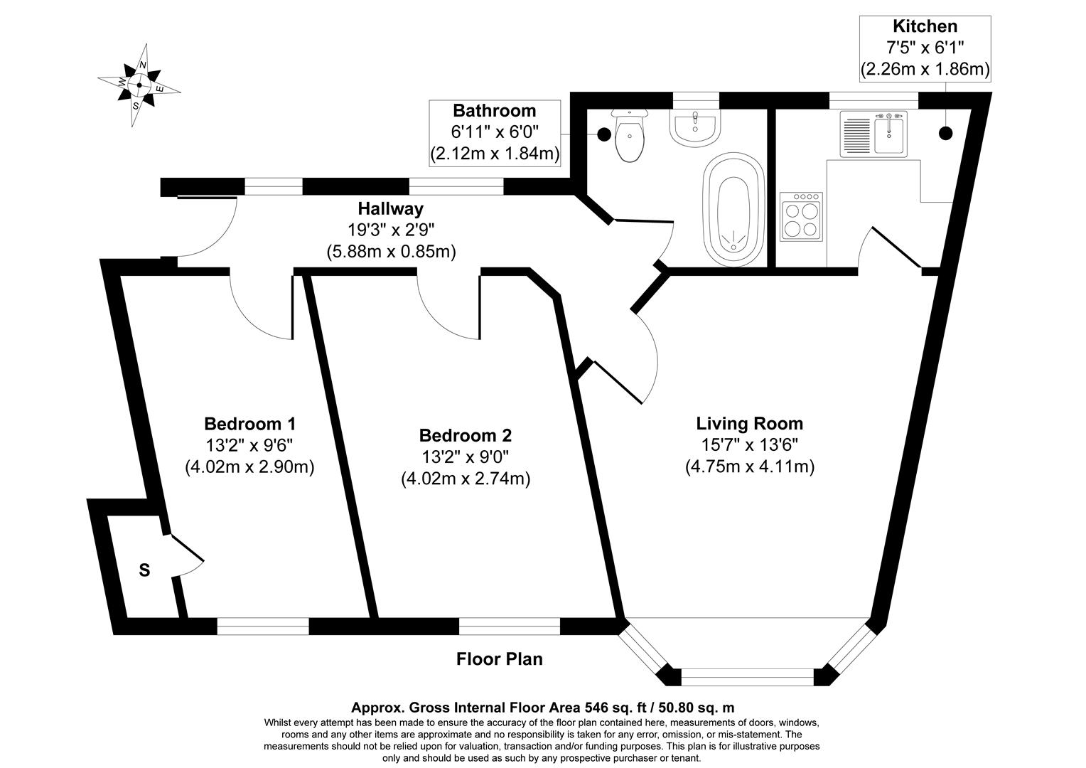 Cottage, 58, Ivy House Road, Uxbridge floorplan