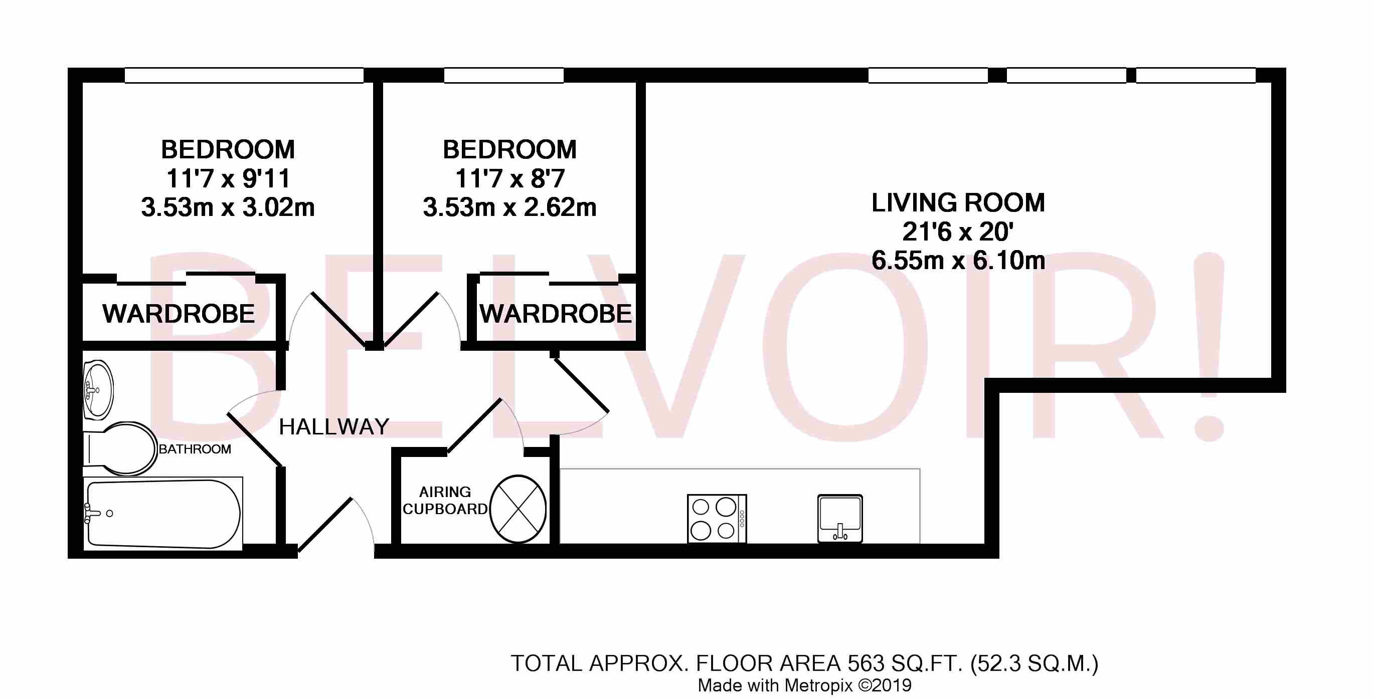 214, Churchill Place, Basingstoke floorplan