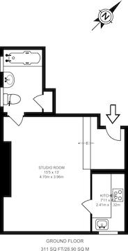 0 Bedrooms Studio to rent in Mountview Road, Crouch Hill, London N4