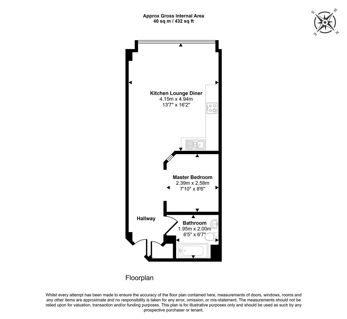 Apartment 726, Marco Island, Huntingdon Street, Nottingham floorplan