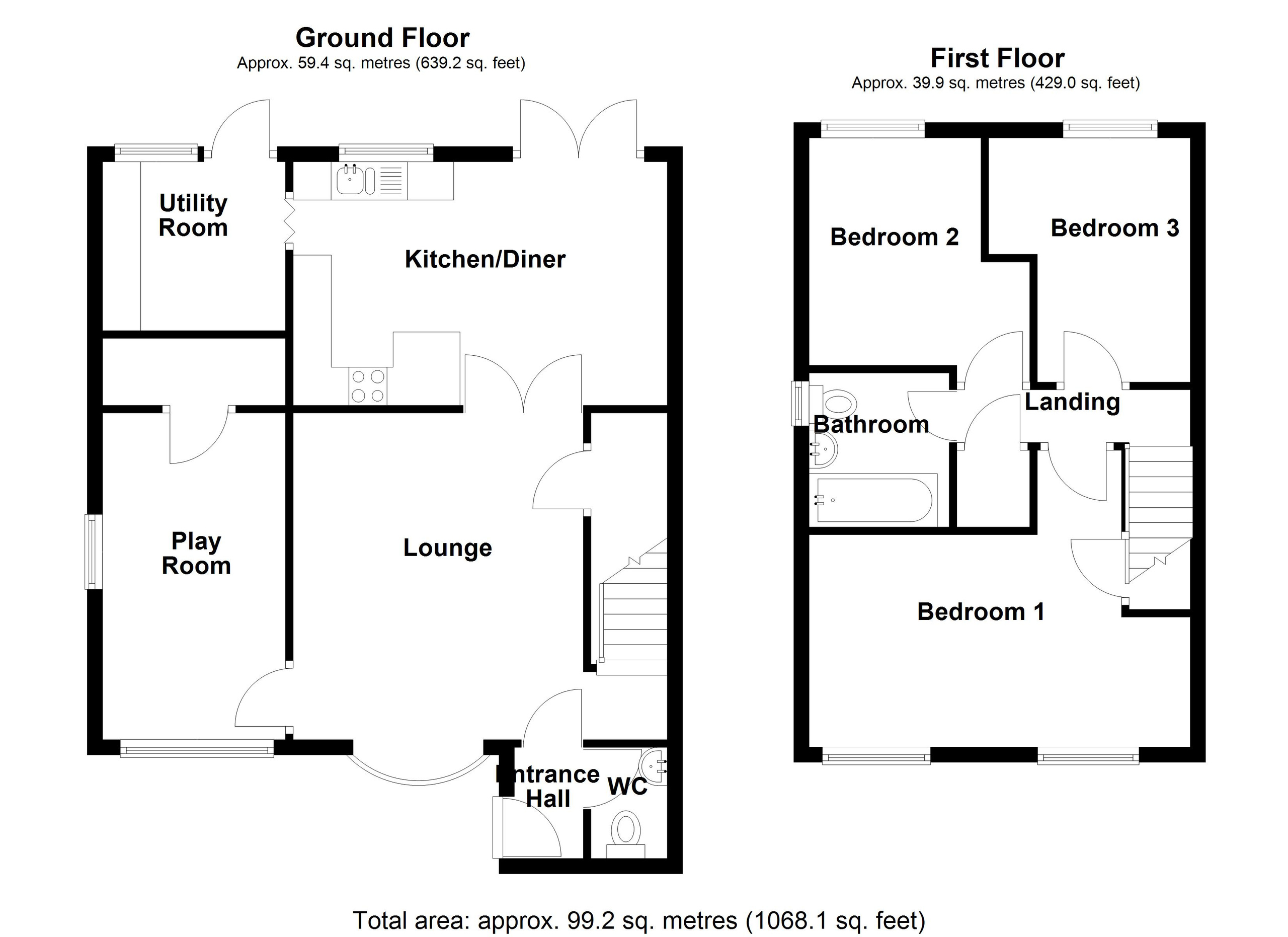 14 Elwyn Drive, Merthyr Tydfil floorplan