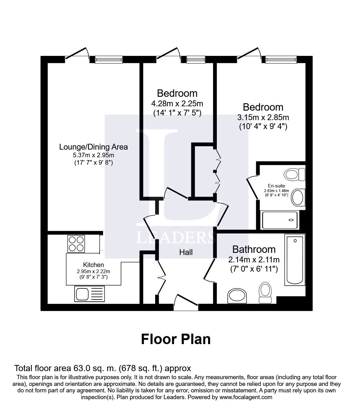 2 Bedrooms Flat to rent in Benedict House, Circular Road South, Essex CO2