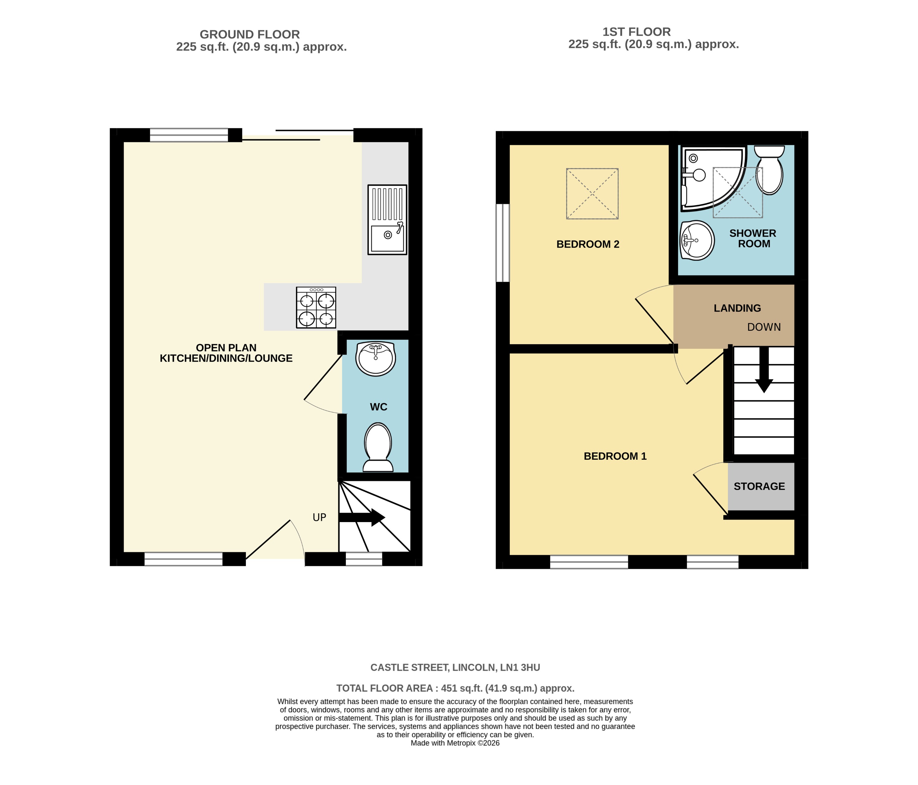 48, Castle Street, Lincoln floorplan