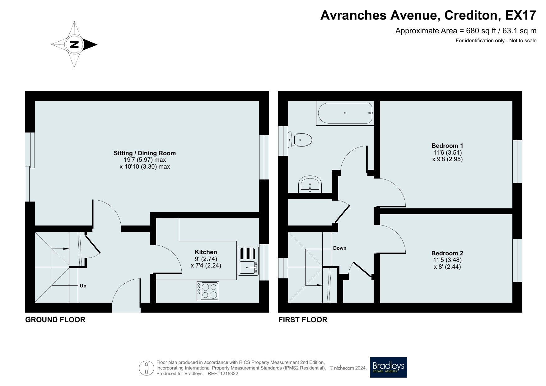 37 Avranches Avenue, Crediton Devon, Devon floorplan