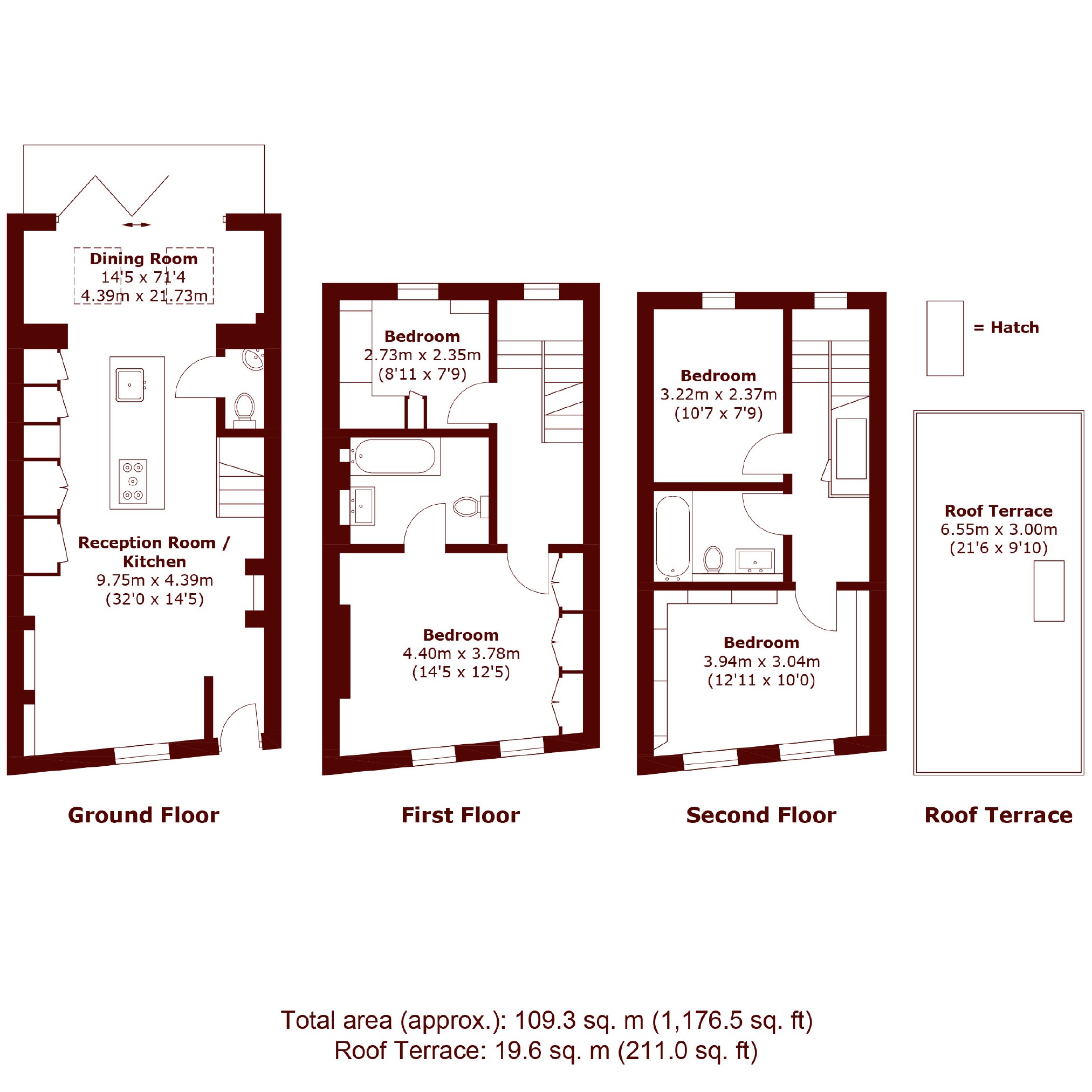 1, Colehill Lane, London floorplan