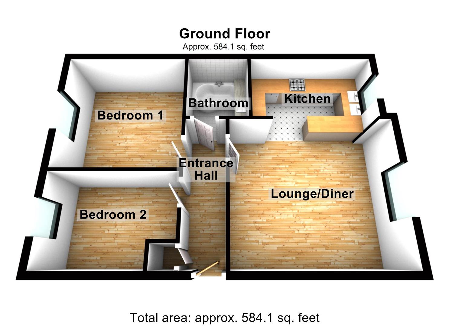 2 Bedrooms Flat for sale in Bourchier Way, Grappenhall Heys, Warrington WA4