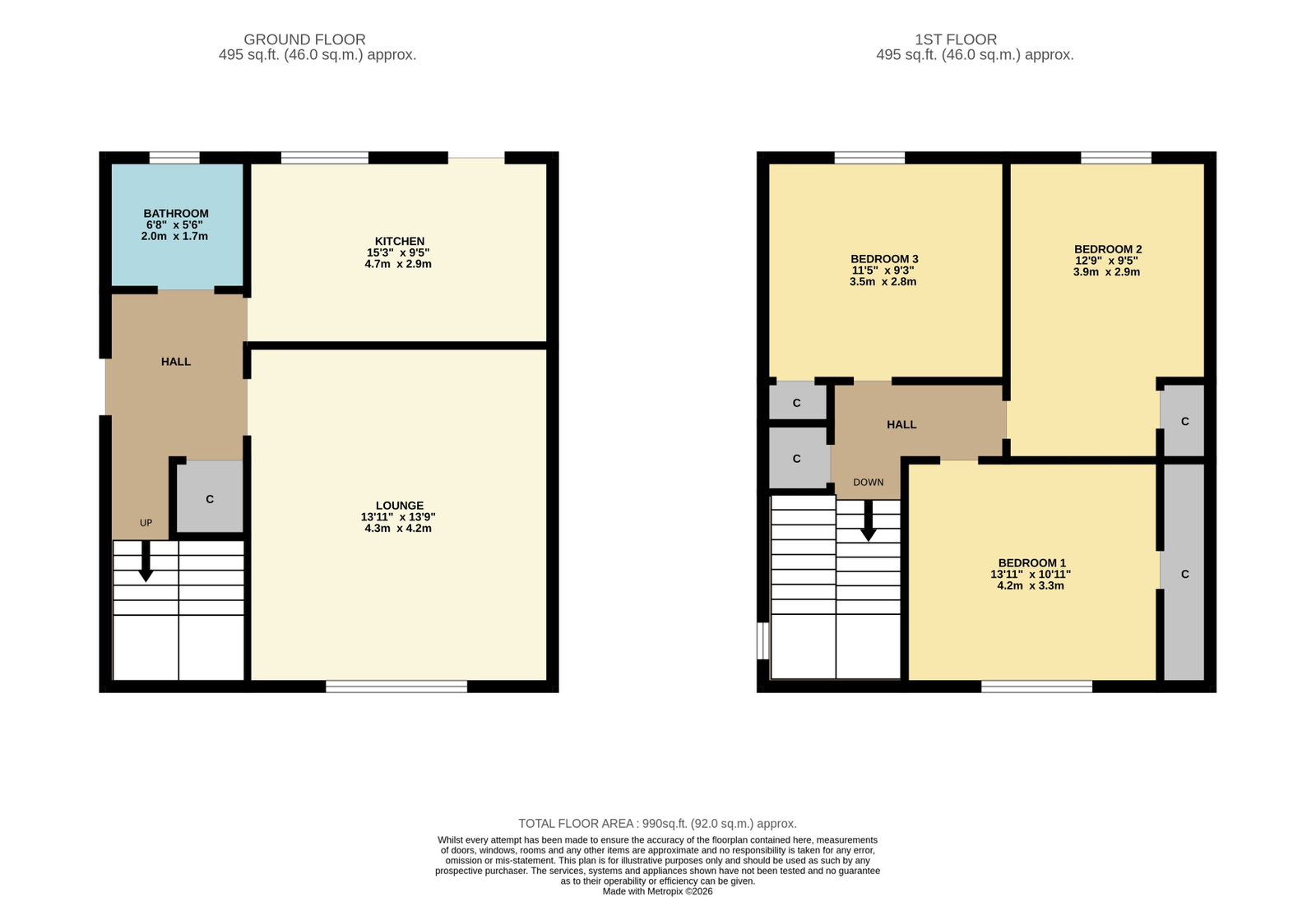61, Westview Crescent, Alloa floorplan