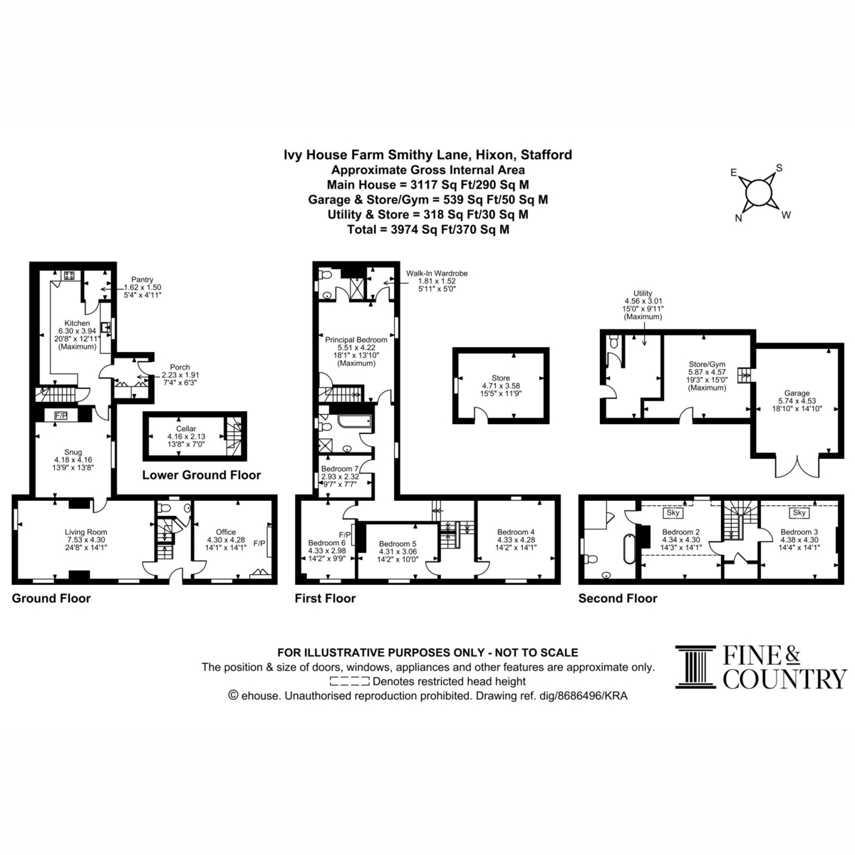 Ivy House Farm, Smithy Lane, Hixon floorplan