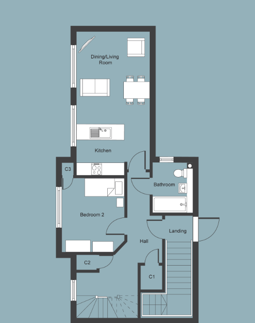 Plot 1 Wilkes Field, Cranbrook floorplan