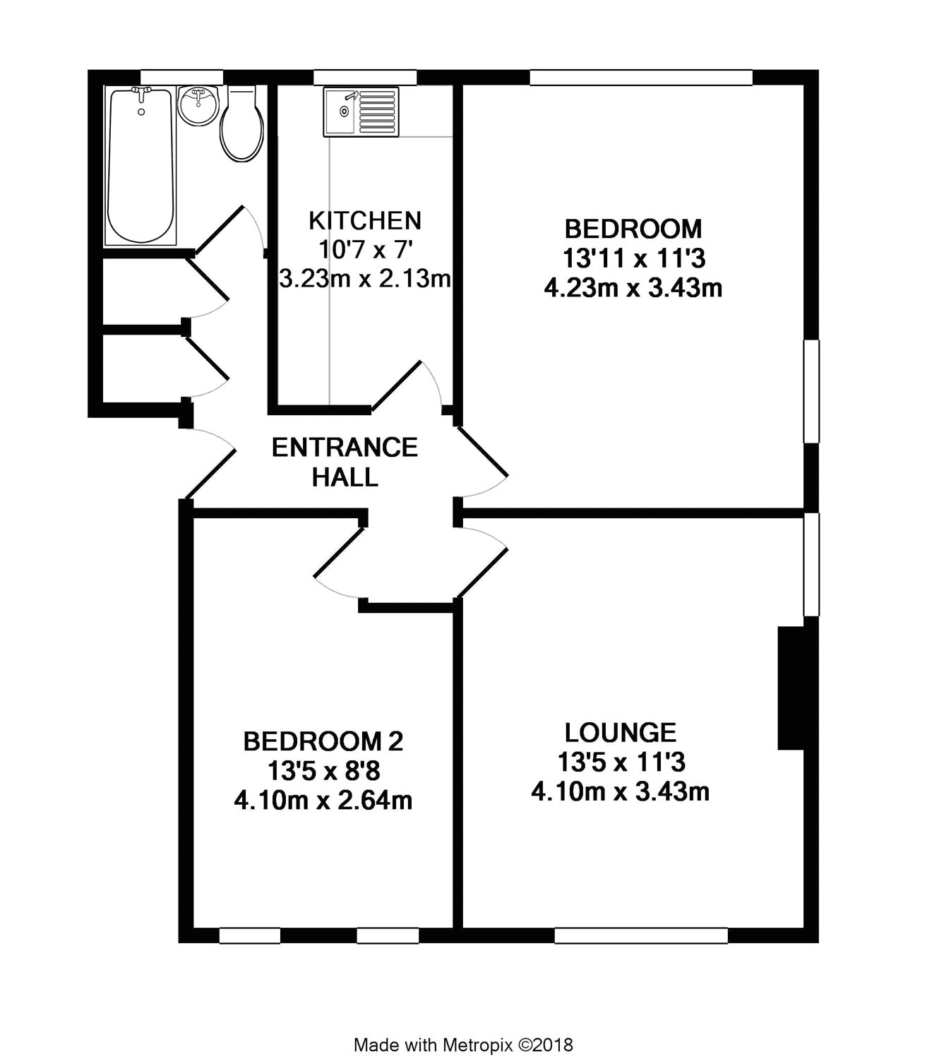 2 Bedrooms Flat for sale in Barnsite Close, Rustington, West Sussex BN16