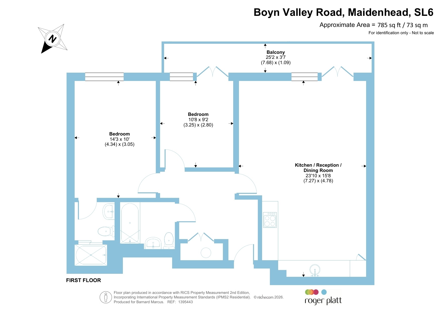 Apartment 25, Hythe Lodge, 157, Boyn Valley Road, Maidenhead floorplan