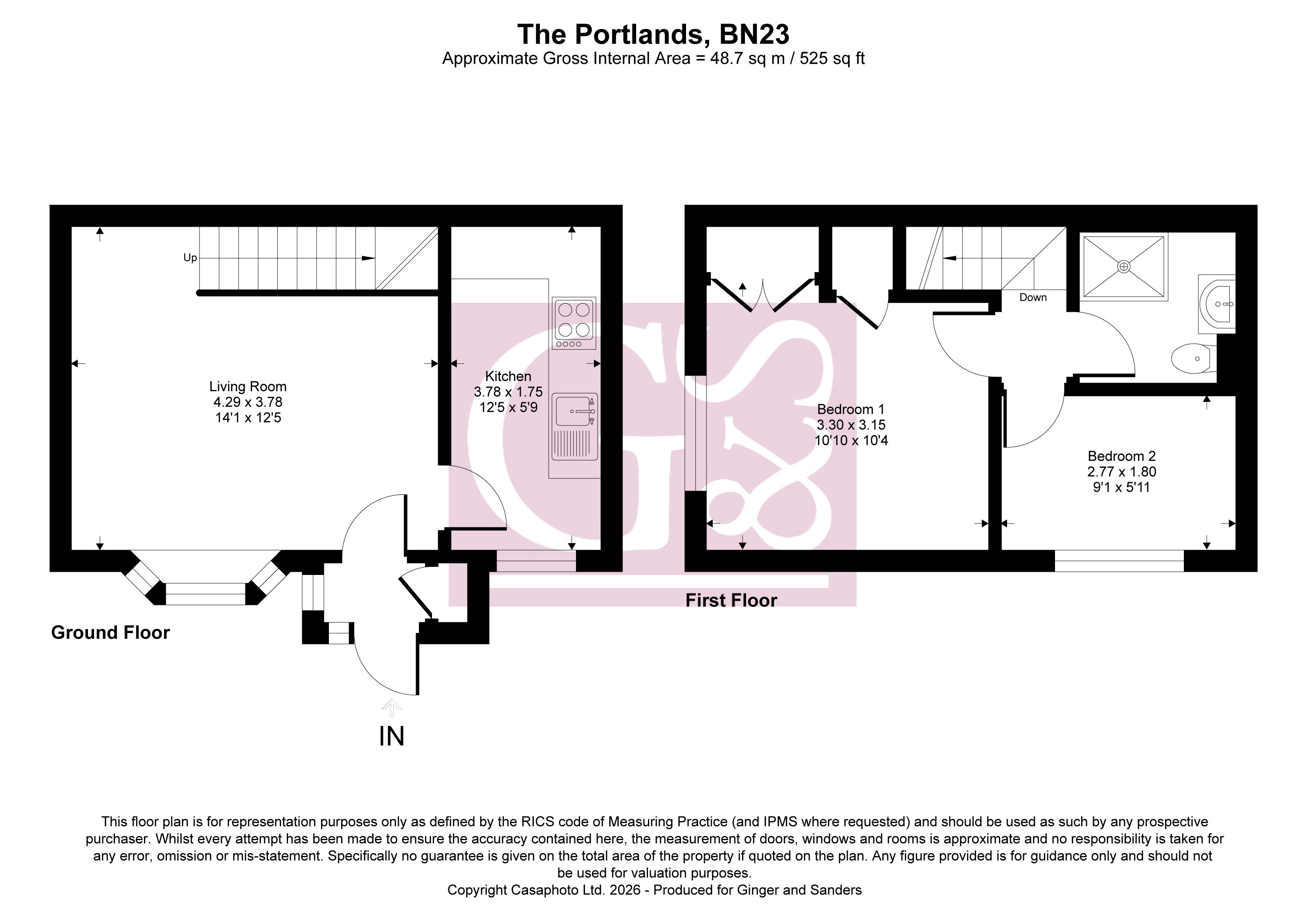 9, The Portlands, Eastbourne floorplan