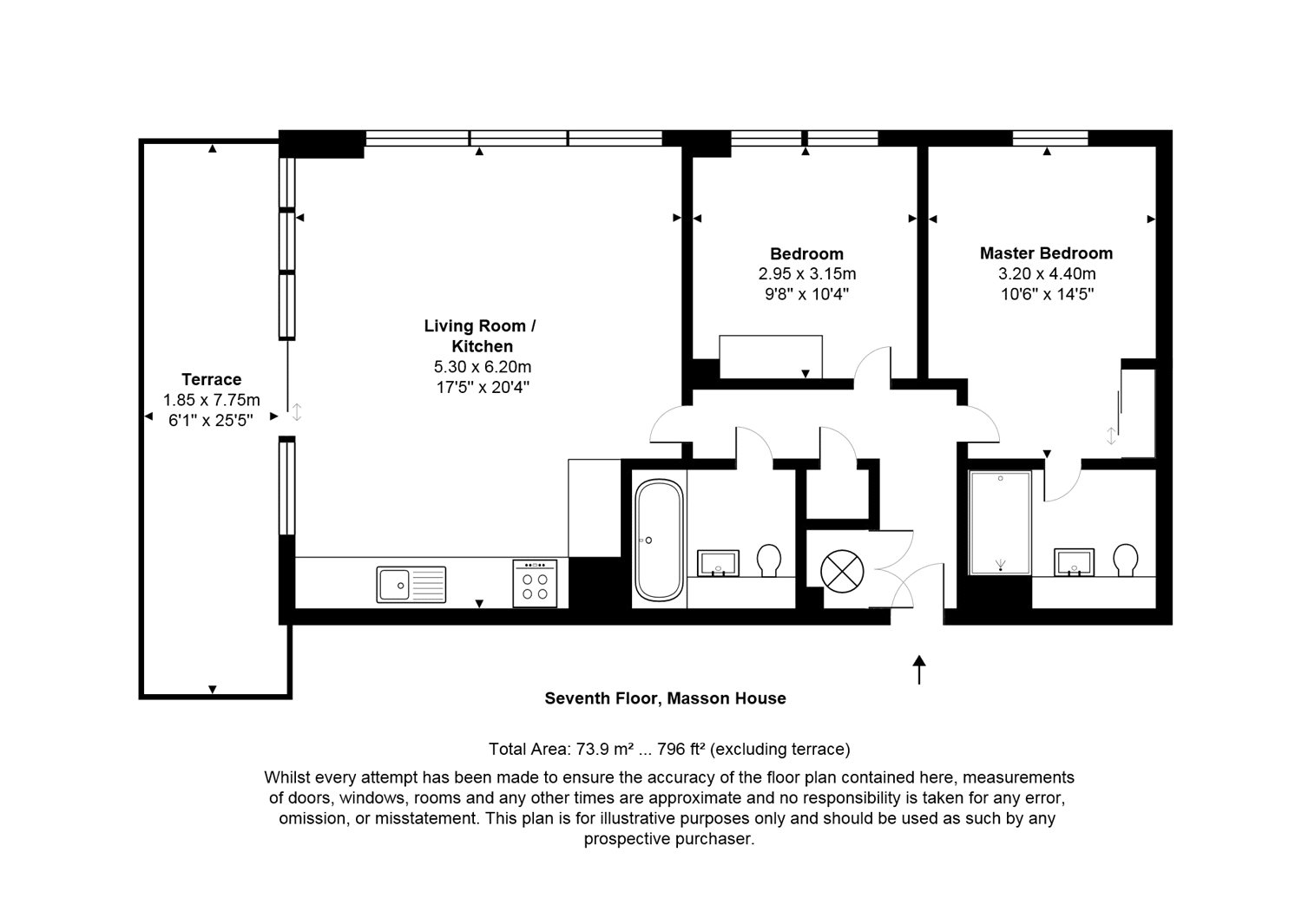 2 Bedrooms Flat for sale in Masson House, Pump House Crescent, Brentford TW8