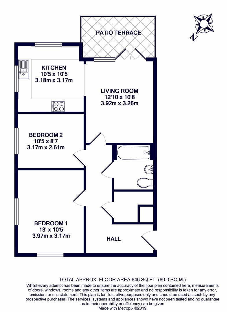 5 Gloster House, 25 Willoughby Avenue, Uxbridge floorplan