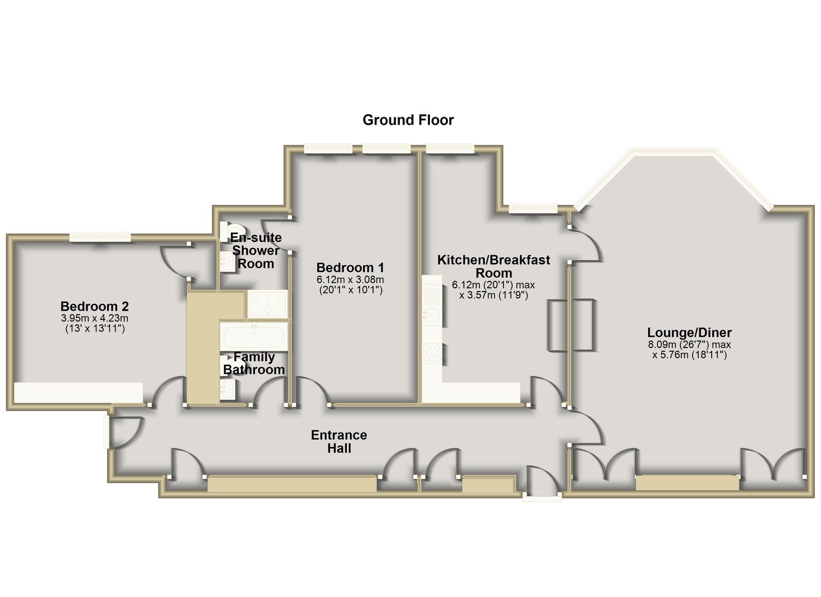 Apartment 11, Backford Hall, Blencowe Close, Chester CH1 6QR floorplan