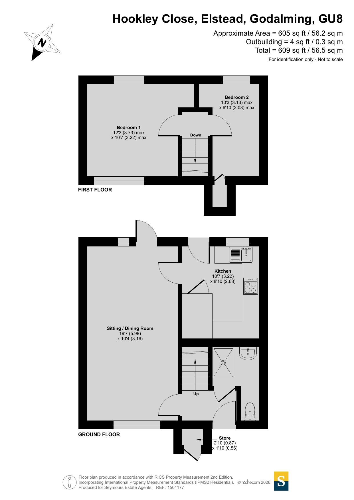 6, Hookley Close, Godalming floorplan