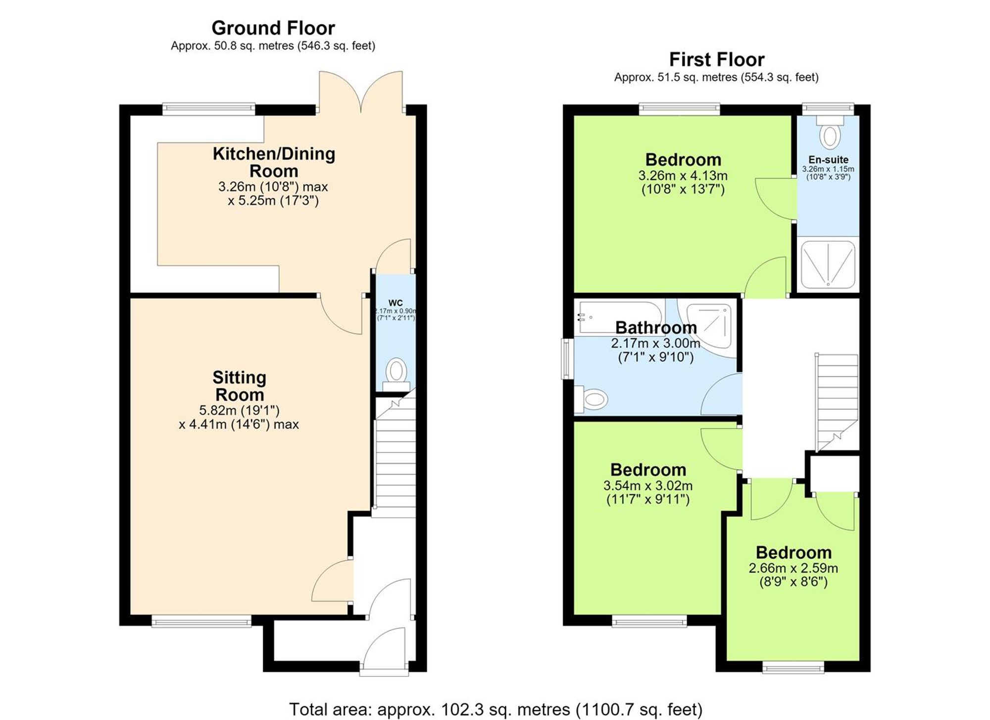 34 Cross Street, Hindley floorplan