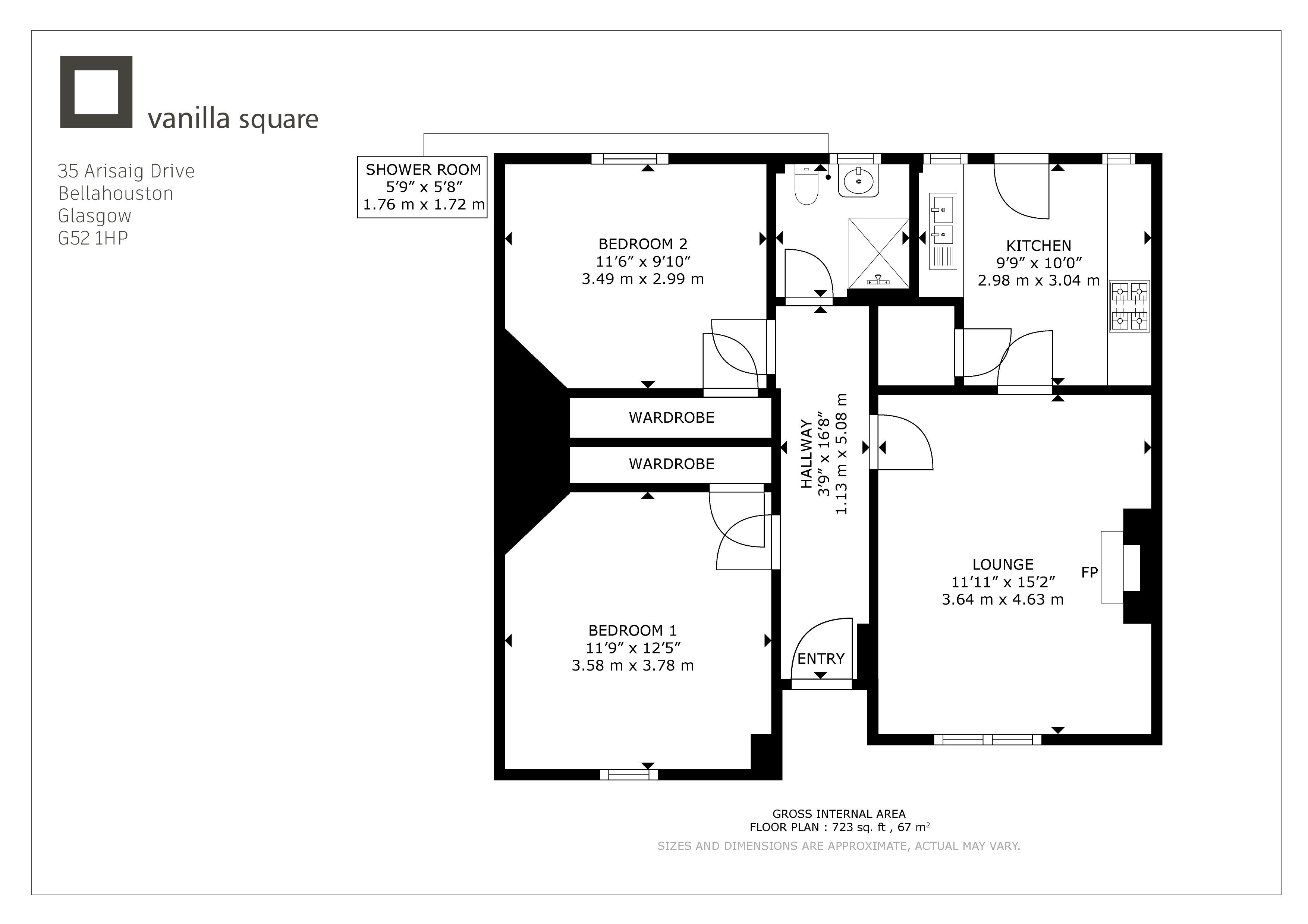 35, Arisaig Drive, Glasgow floorplan