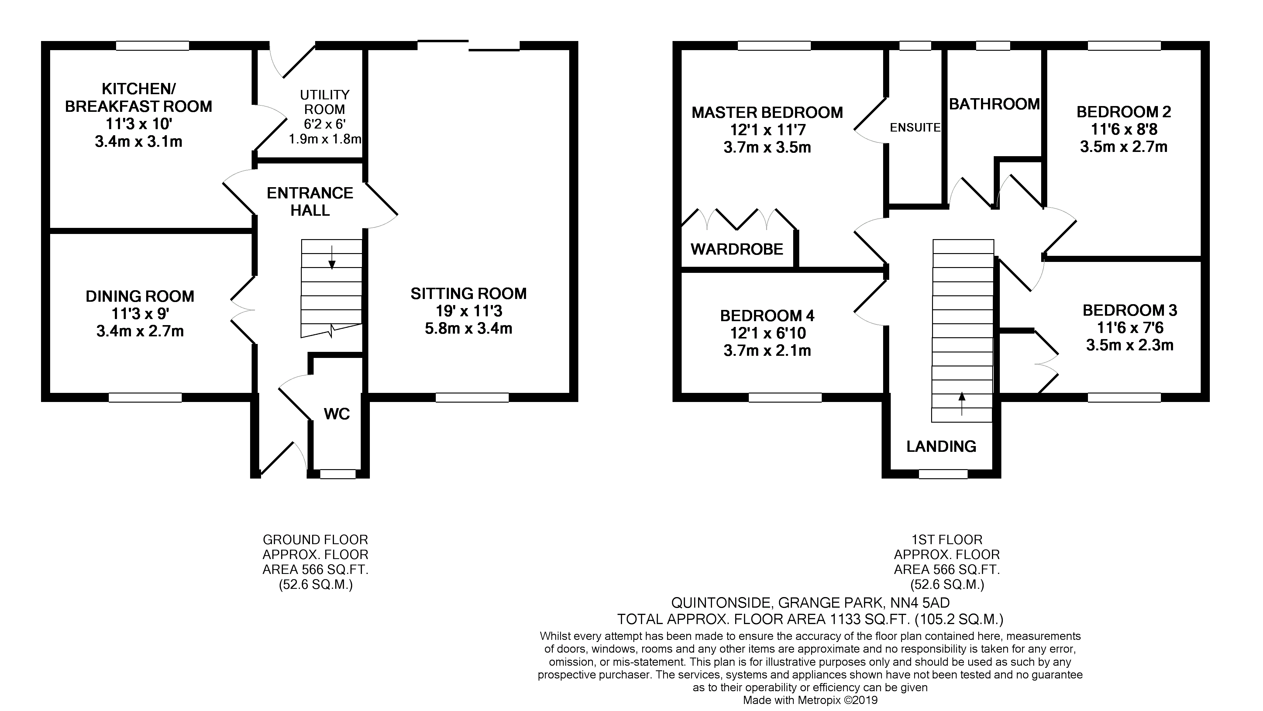 4 Bedrooms Detached house for sale in Quintonside, Grange Park, Northampton NN4