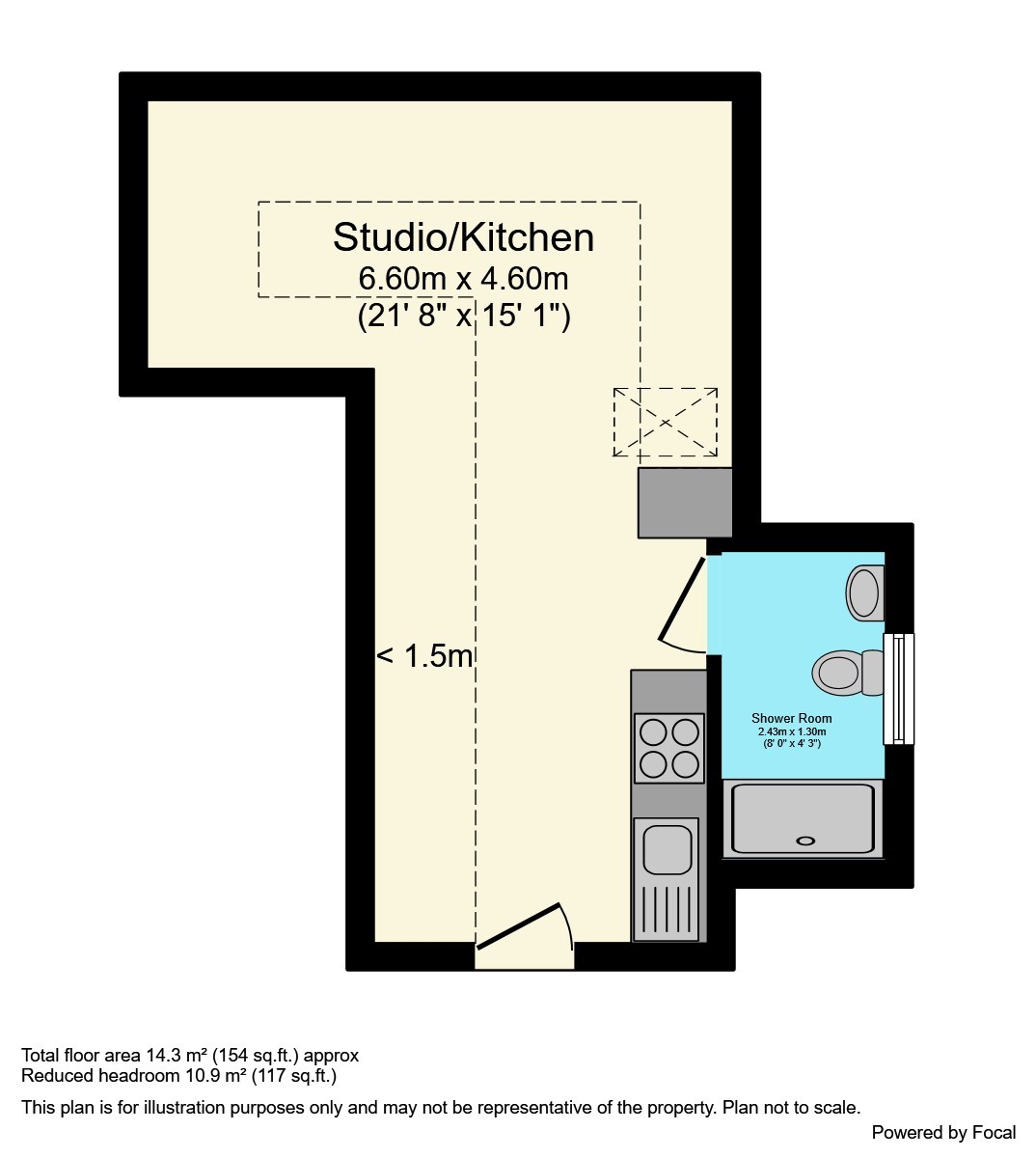 Flat 7, Copsham House, 53, Broad Street, Chesham floorplan