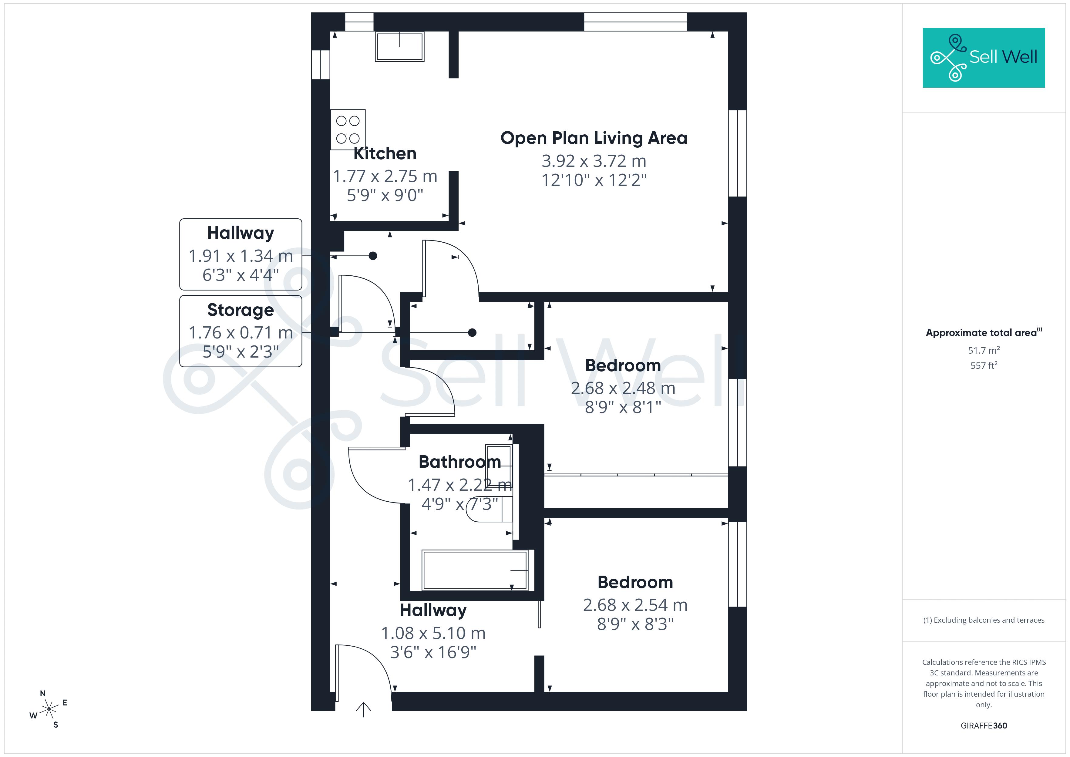 21, Hollies Lane, Salford floorplan