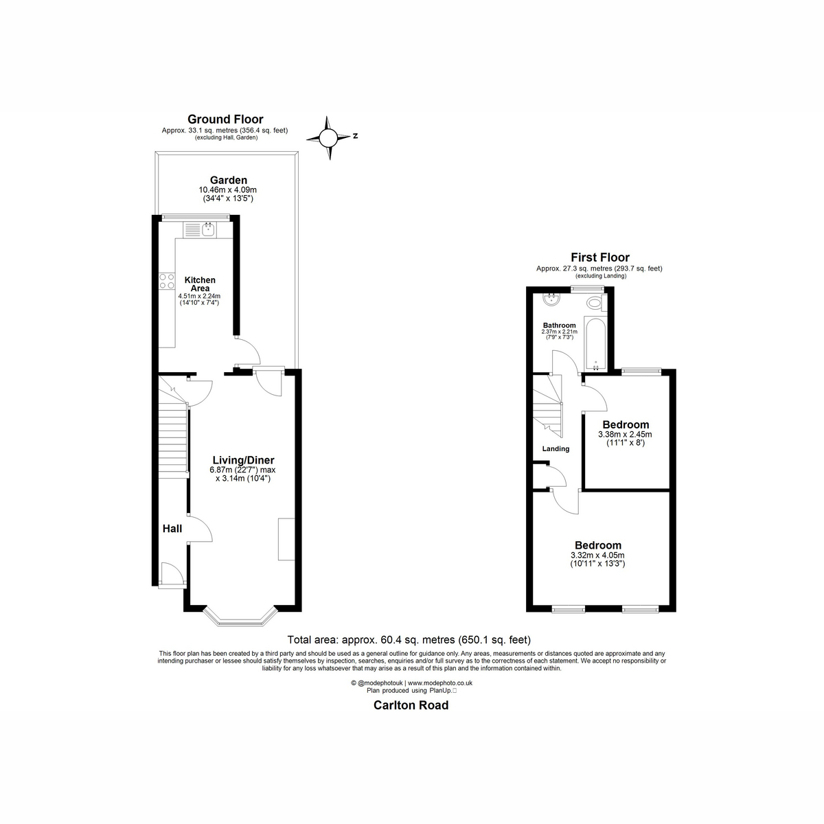 18, Carlton Road, London floorplan